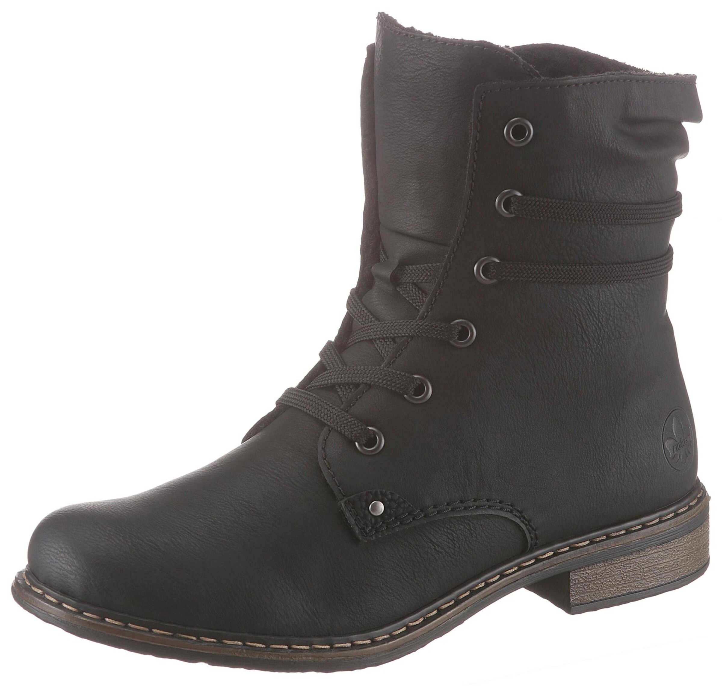 Rieker m6434-00 Veterboots Zwart
