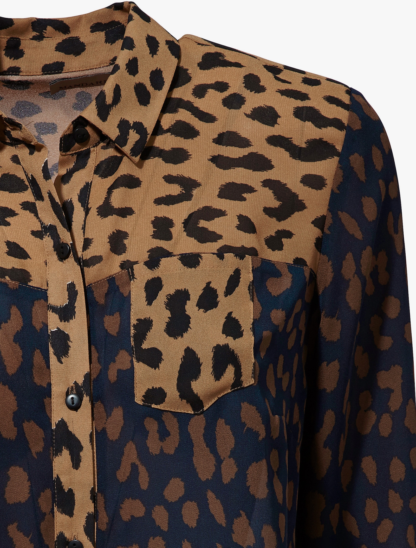 heine Blouse met lange mouwen en print - marine