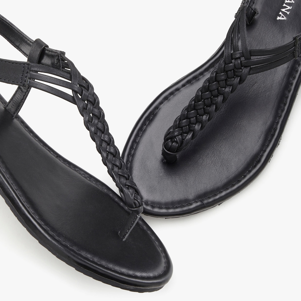 LASCANA Teenslipper - zwart/zwart