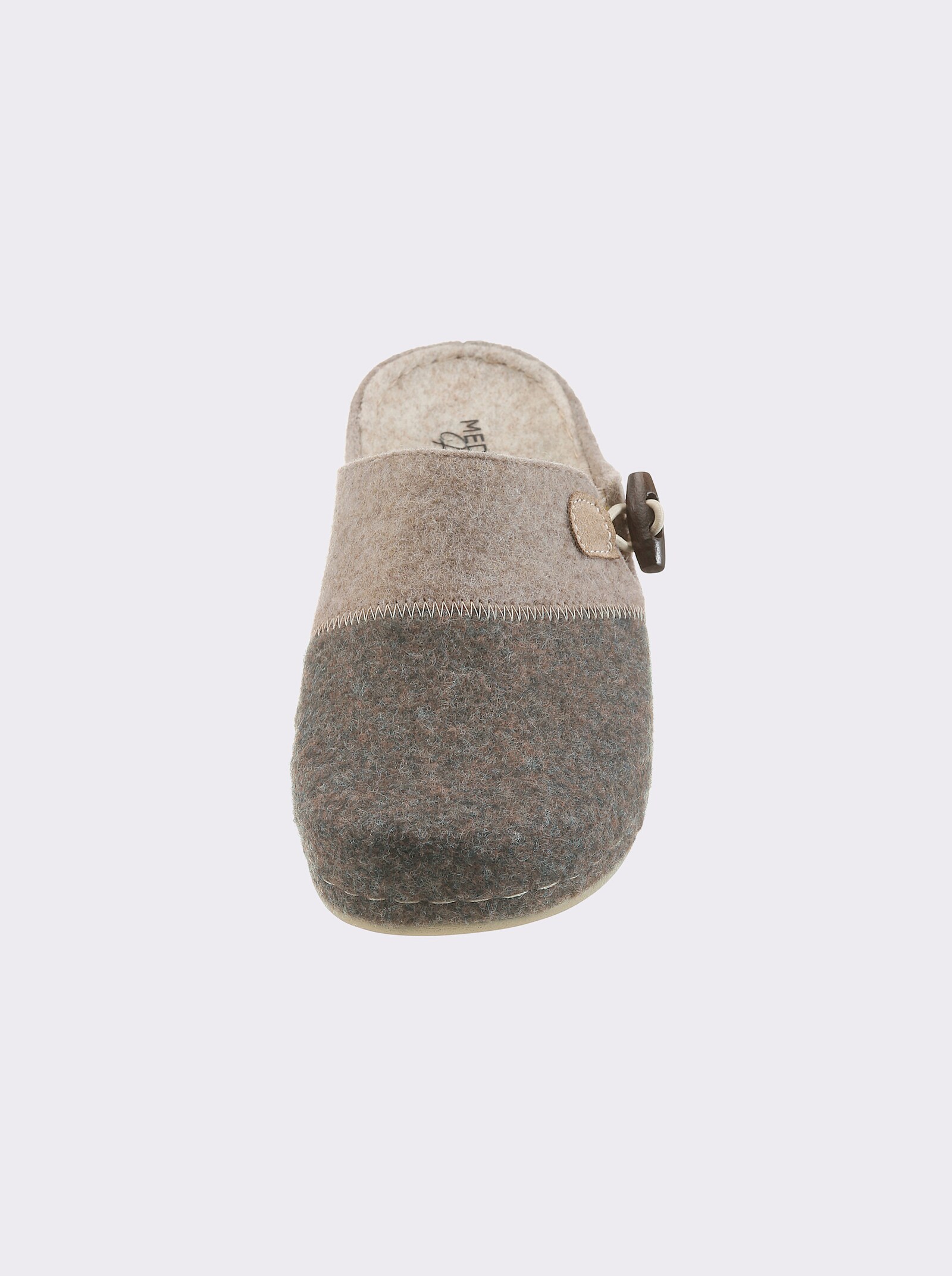 Pantoffel mit Trittdämpfung - beige