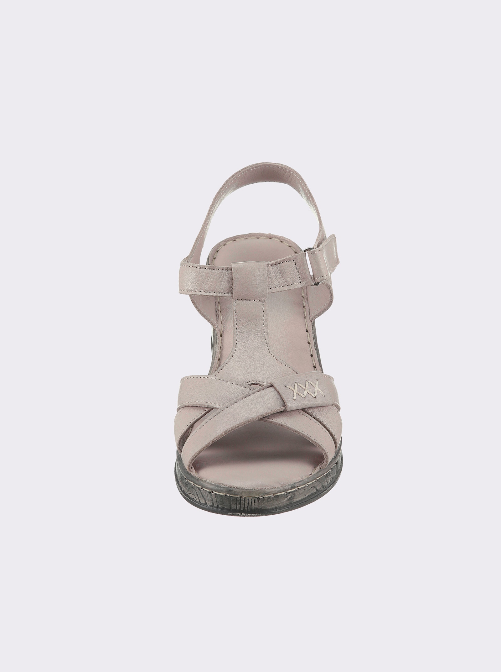 airsoft modern+ Sandale mit weicher Polsterung - hellgrau