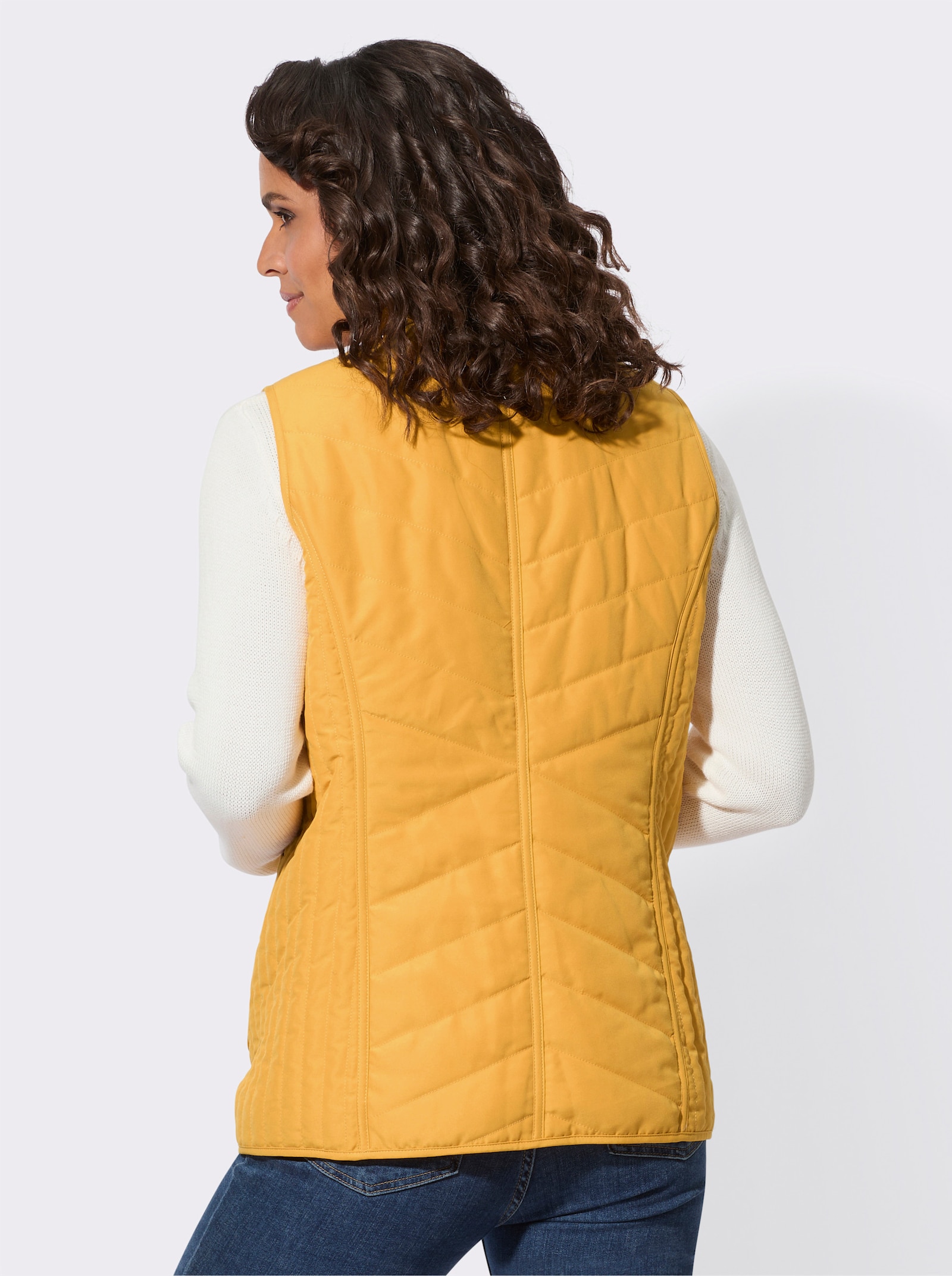 Steppweste mit leichter Wattierung - ocker
