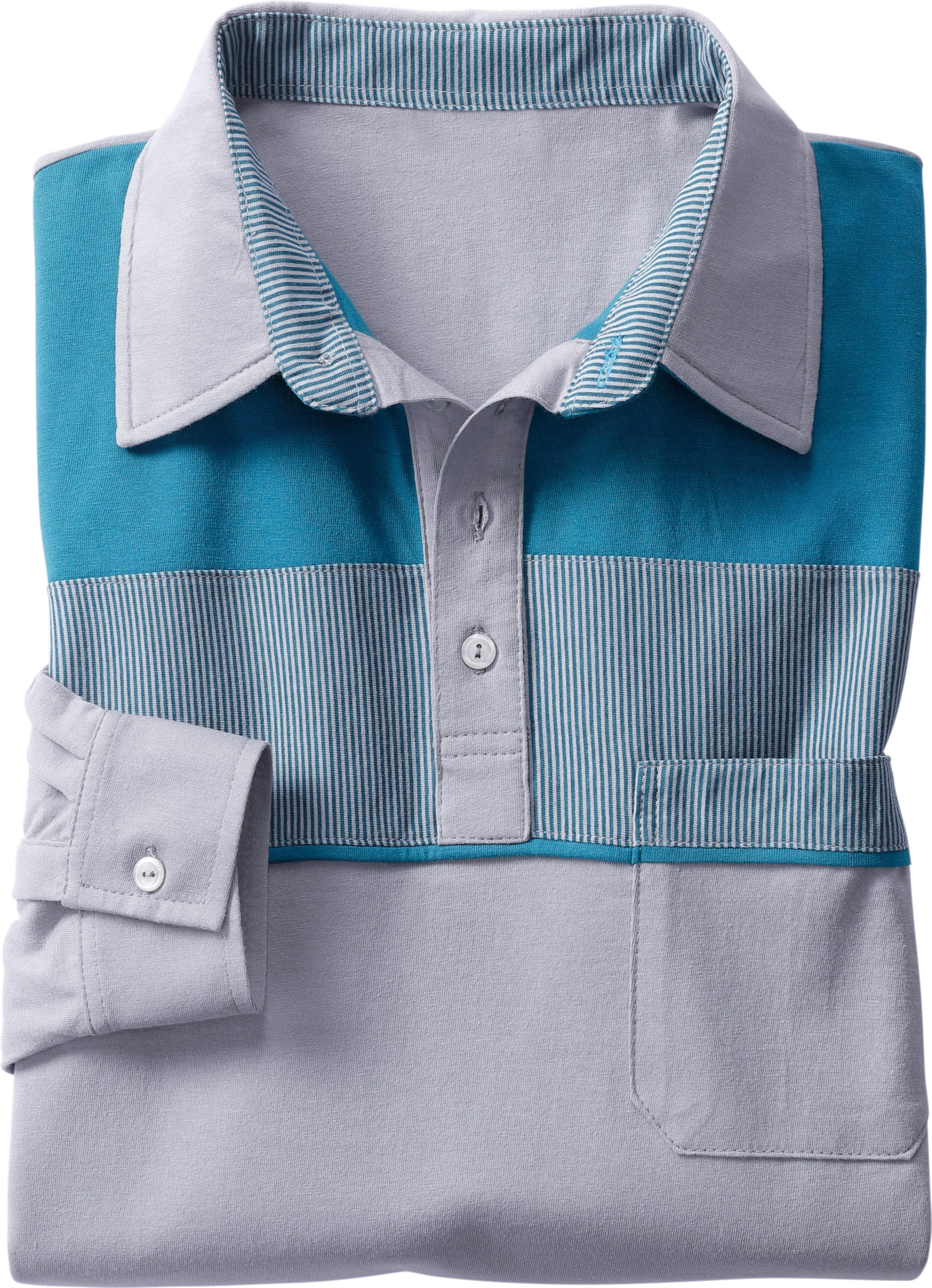 Thumbnail - Langarm-Poloshirt