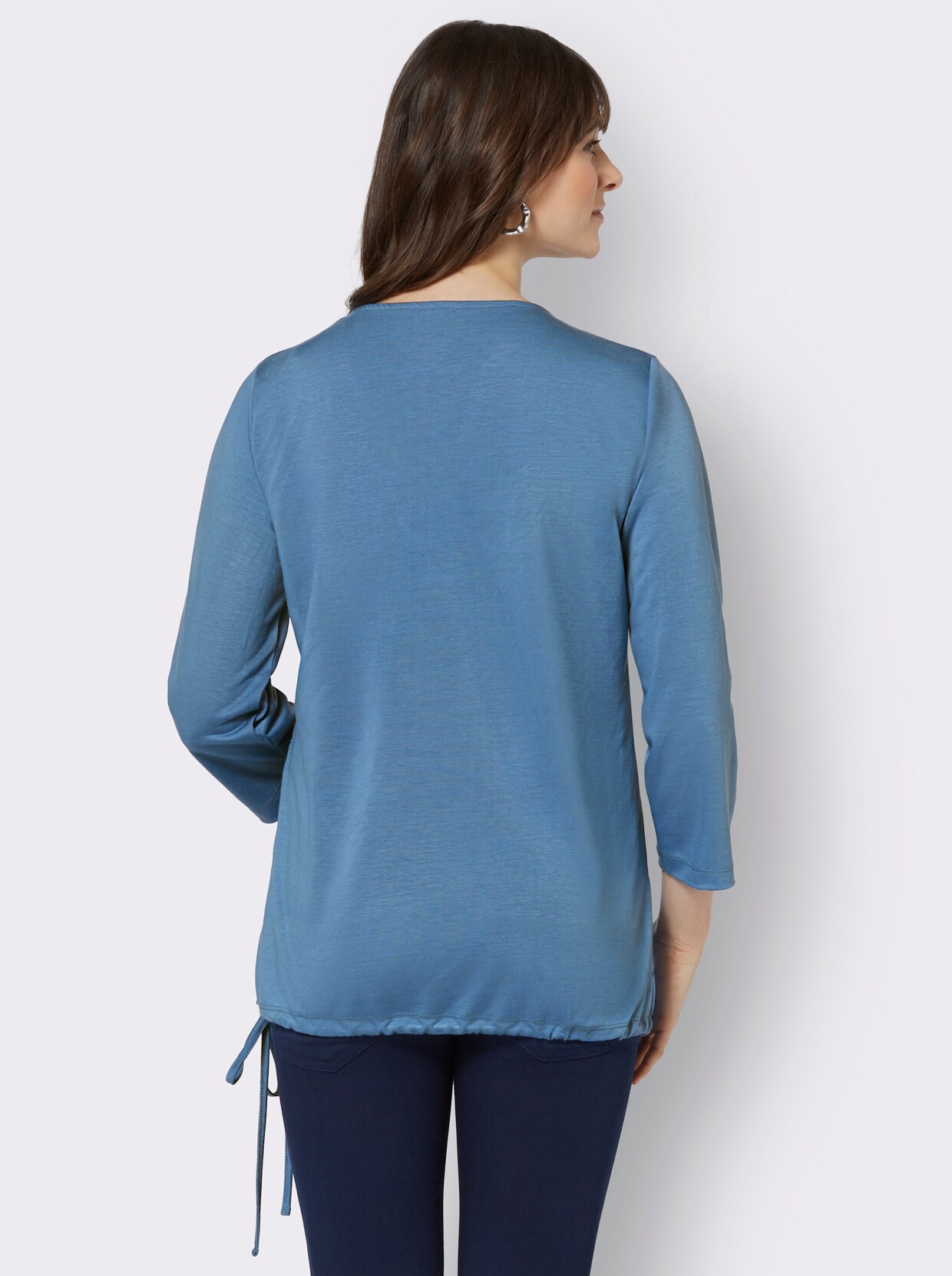 Shirt met 3/4-mouw - medium blauw/marine bedrukt