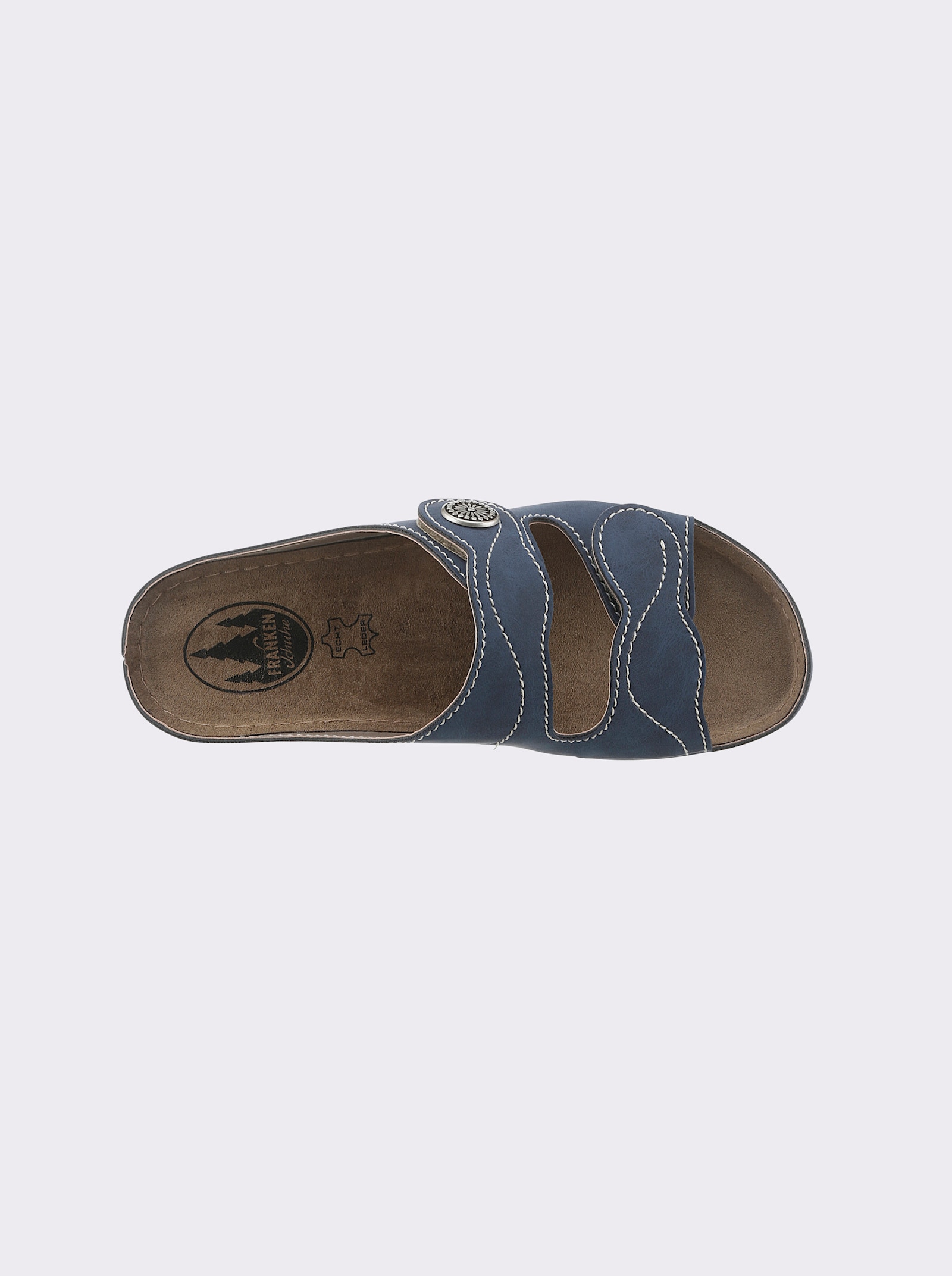 Franken Schuhe Pantolette mit Fersendämpfung - dunkelblau