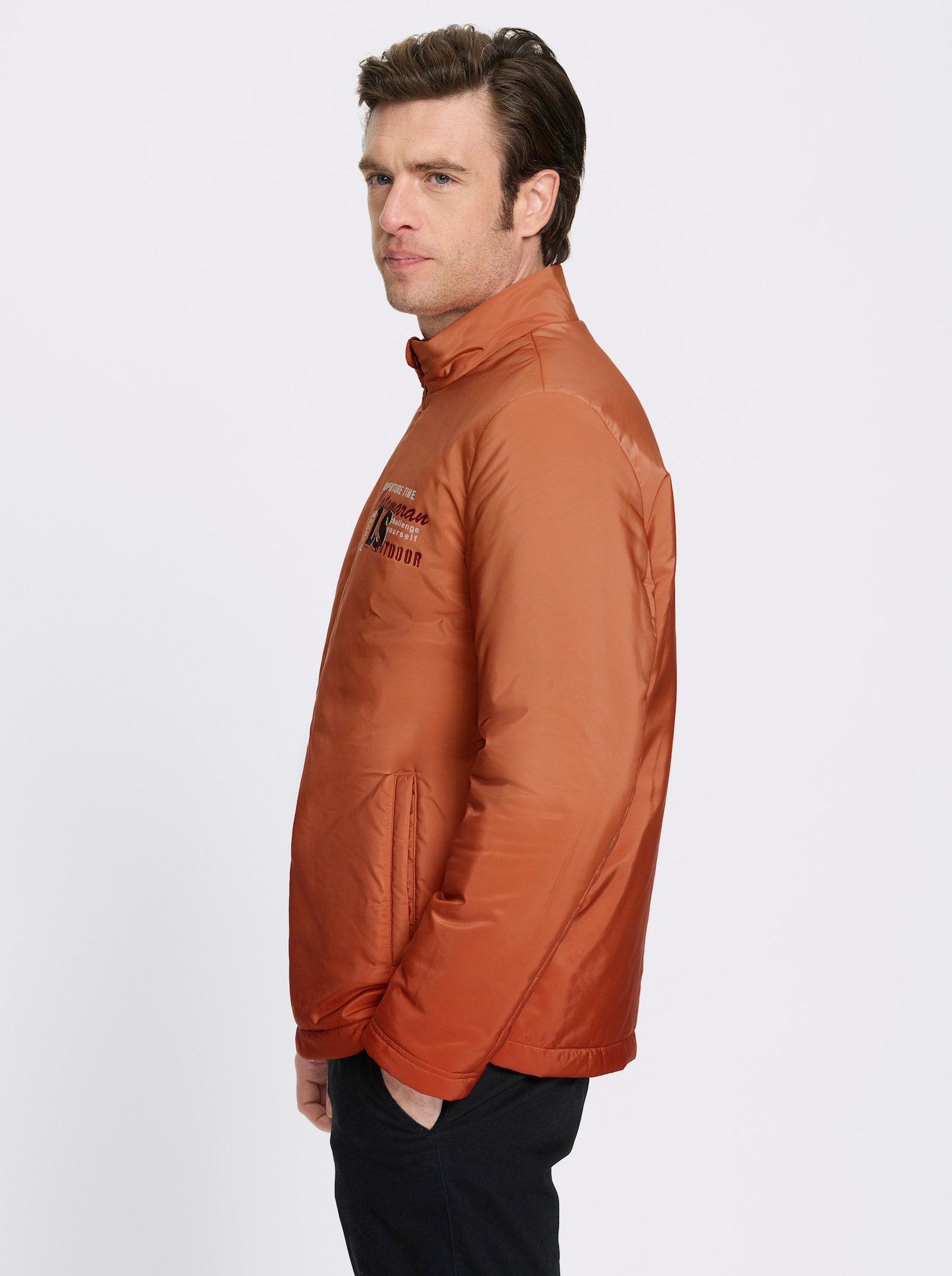 Catamaran Longjacke mit Farbverlauf, für kalte Tage - rostrot