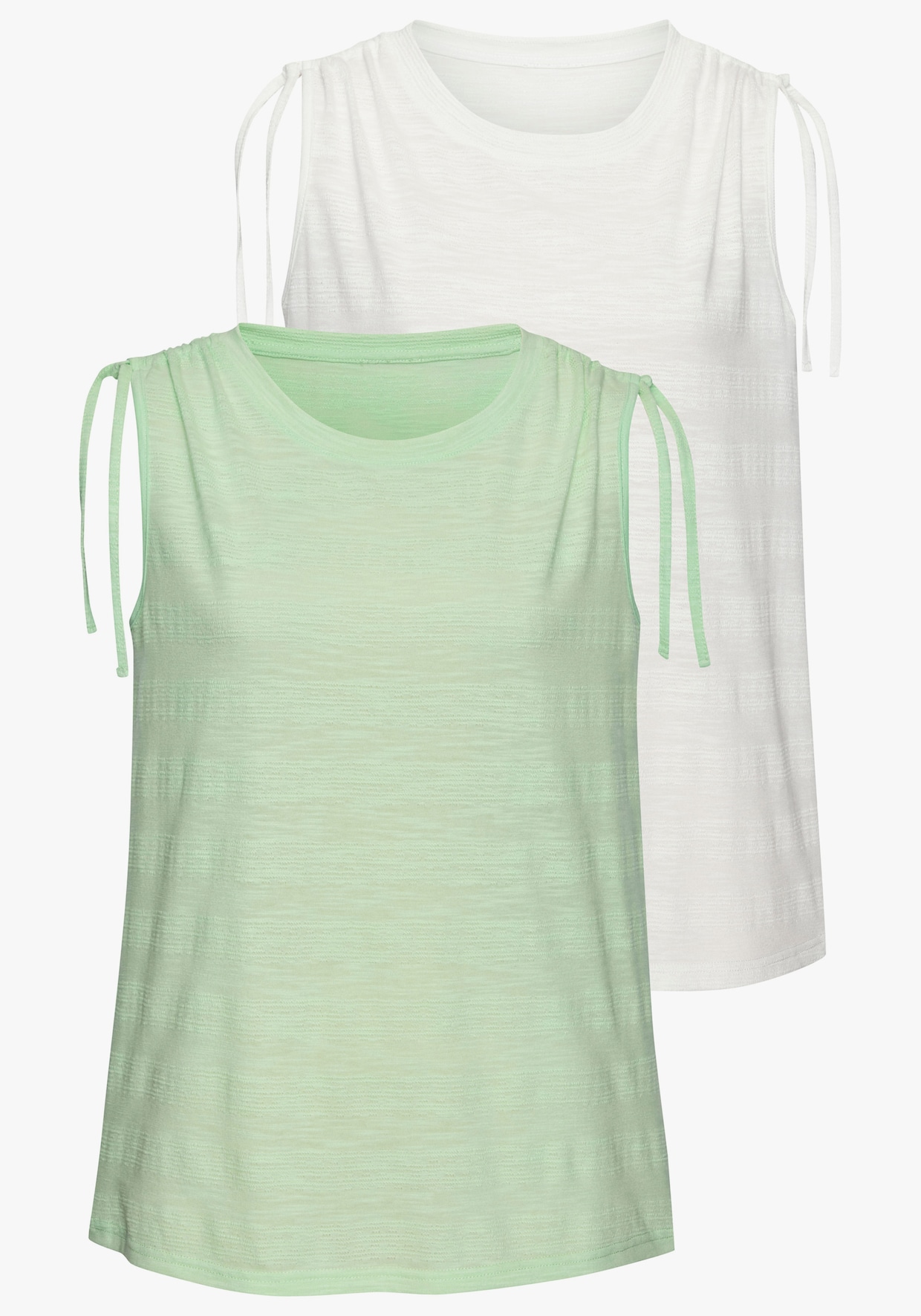 Vivance Tanktop - lime, wit