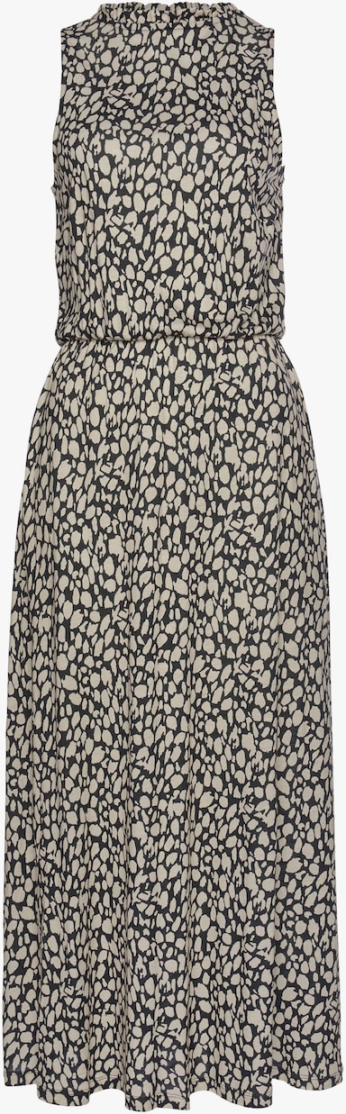 LASCANA Jersey jurk - zwart/beige geprint