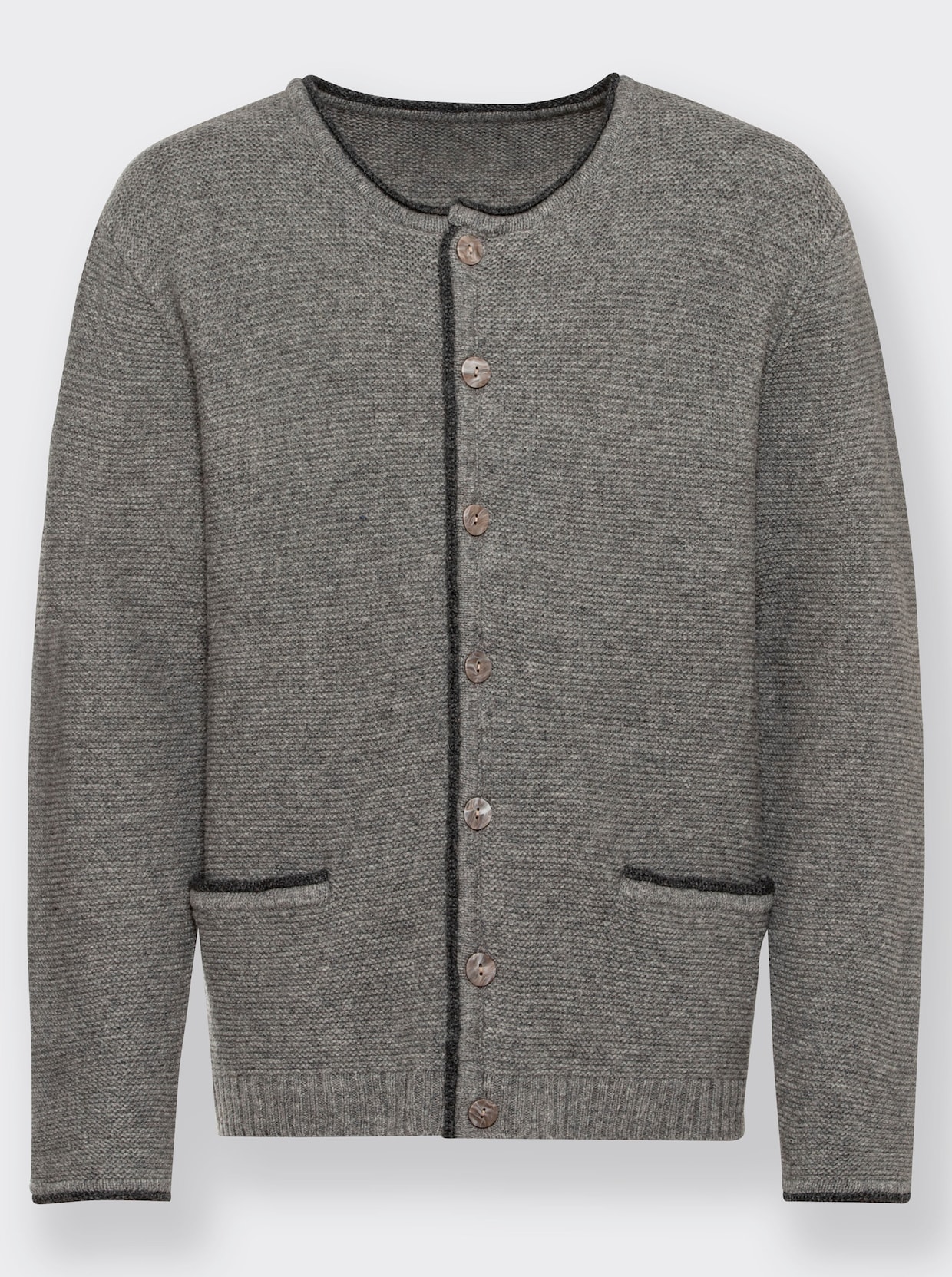 Marco Donati Strickjacke - grau-meliert