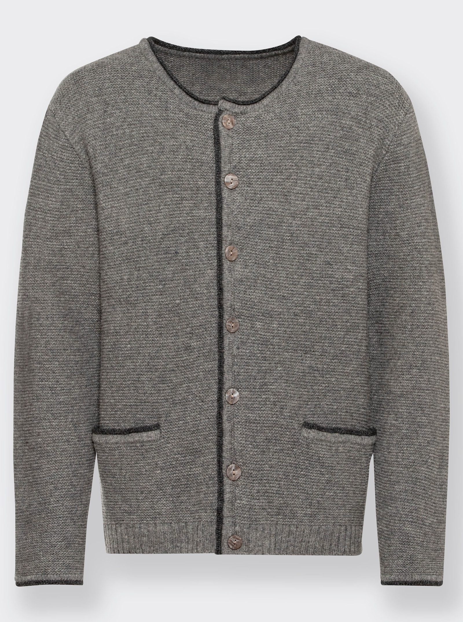Marco Donati Strickjacke - grau-meliert
