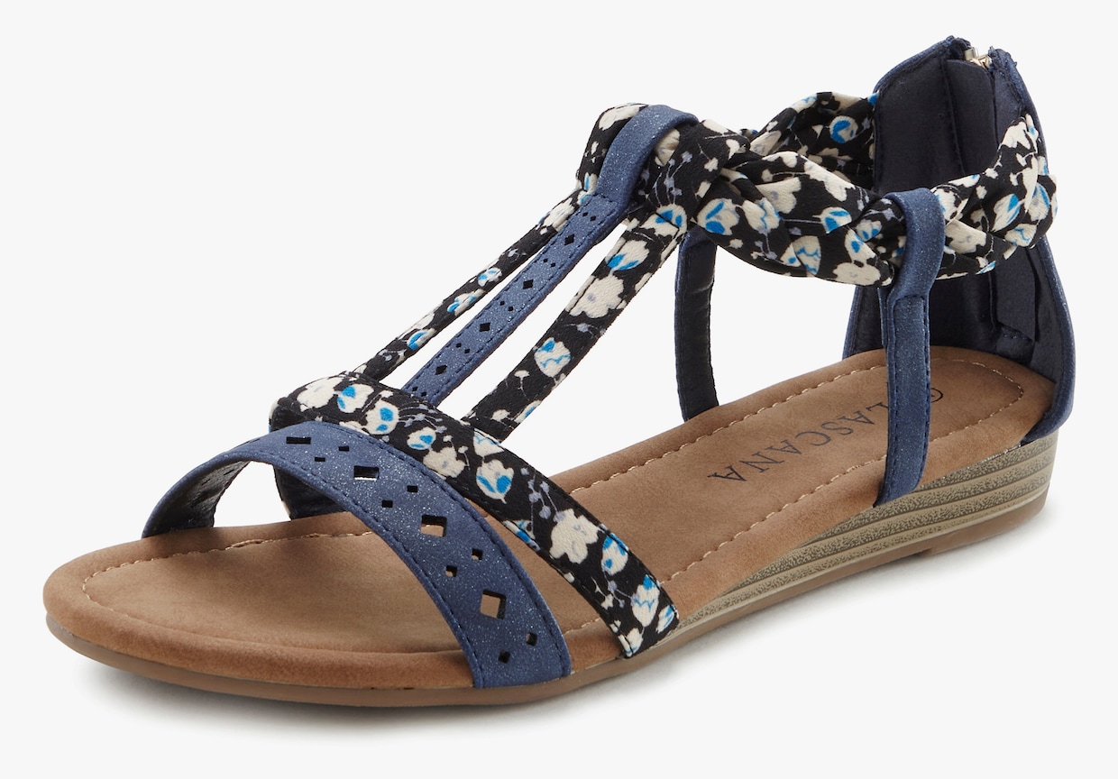 LASCANA Sandalen - blauw