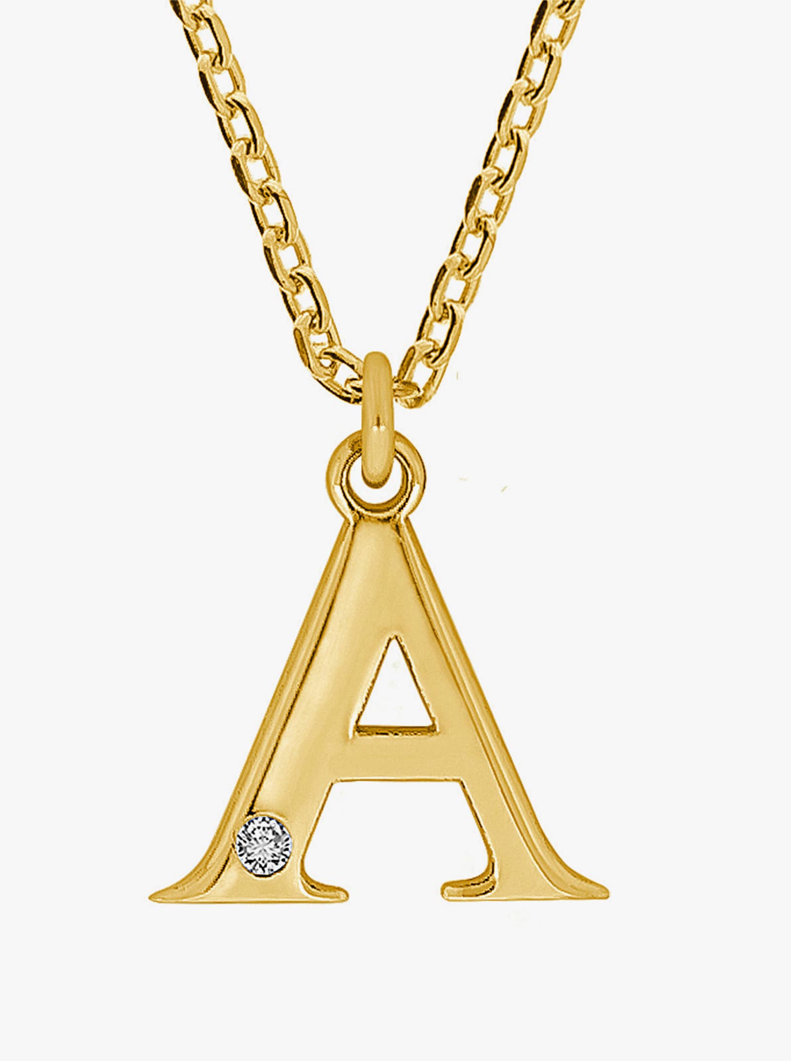 Anhänger mit Kette - Silber vergoldet 925