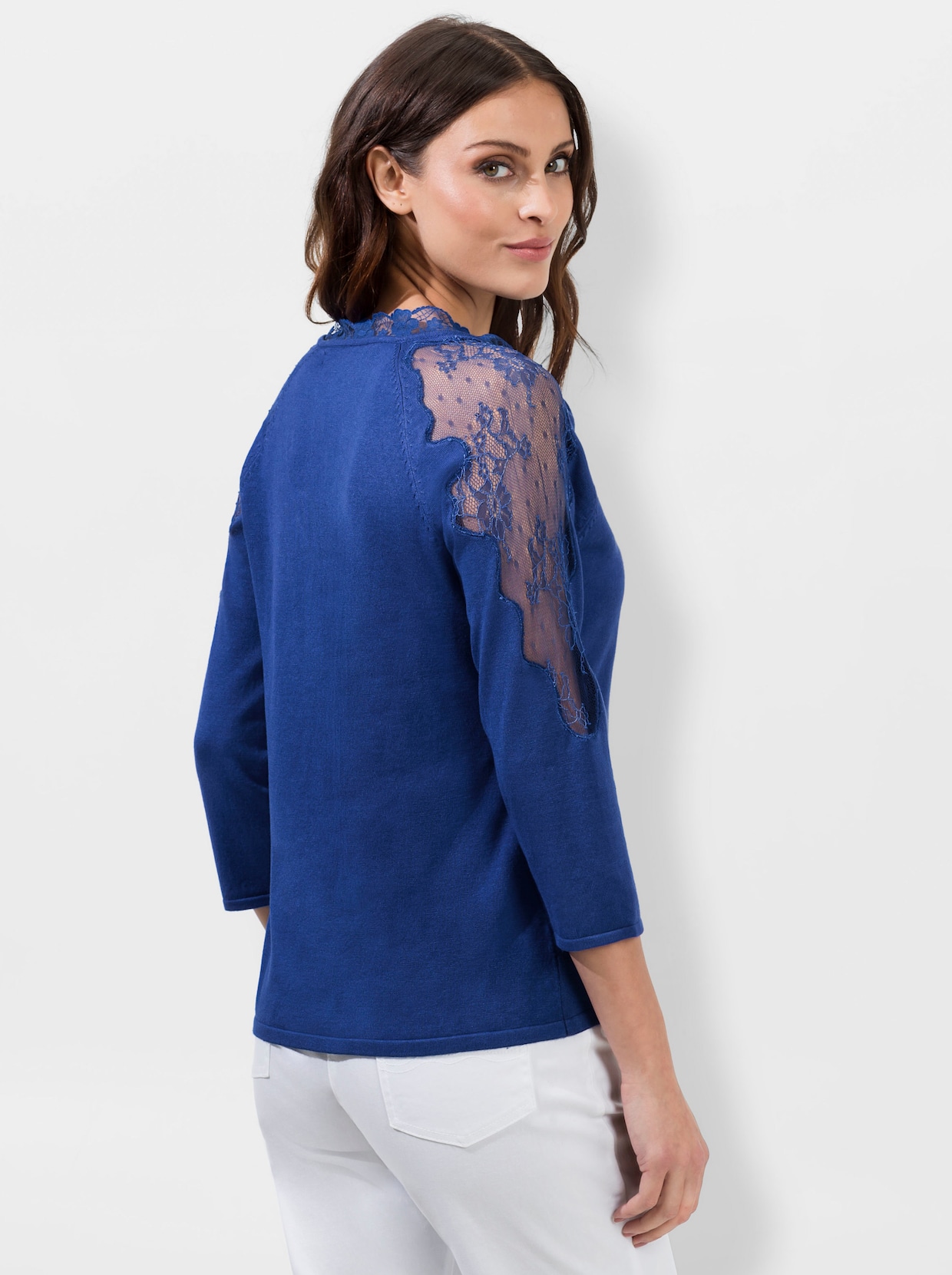 3/4 Arm-Pullover - royalblau