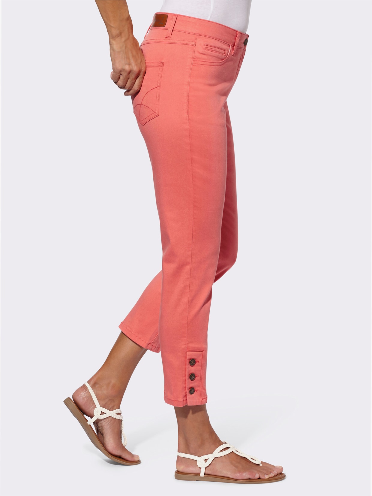 7/8-broek - koraal