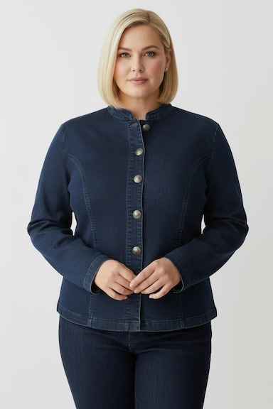 Jeansblazer - blue-stone-washed