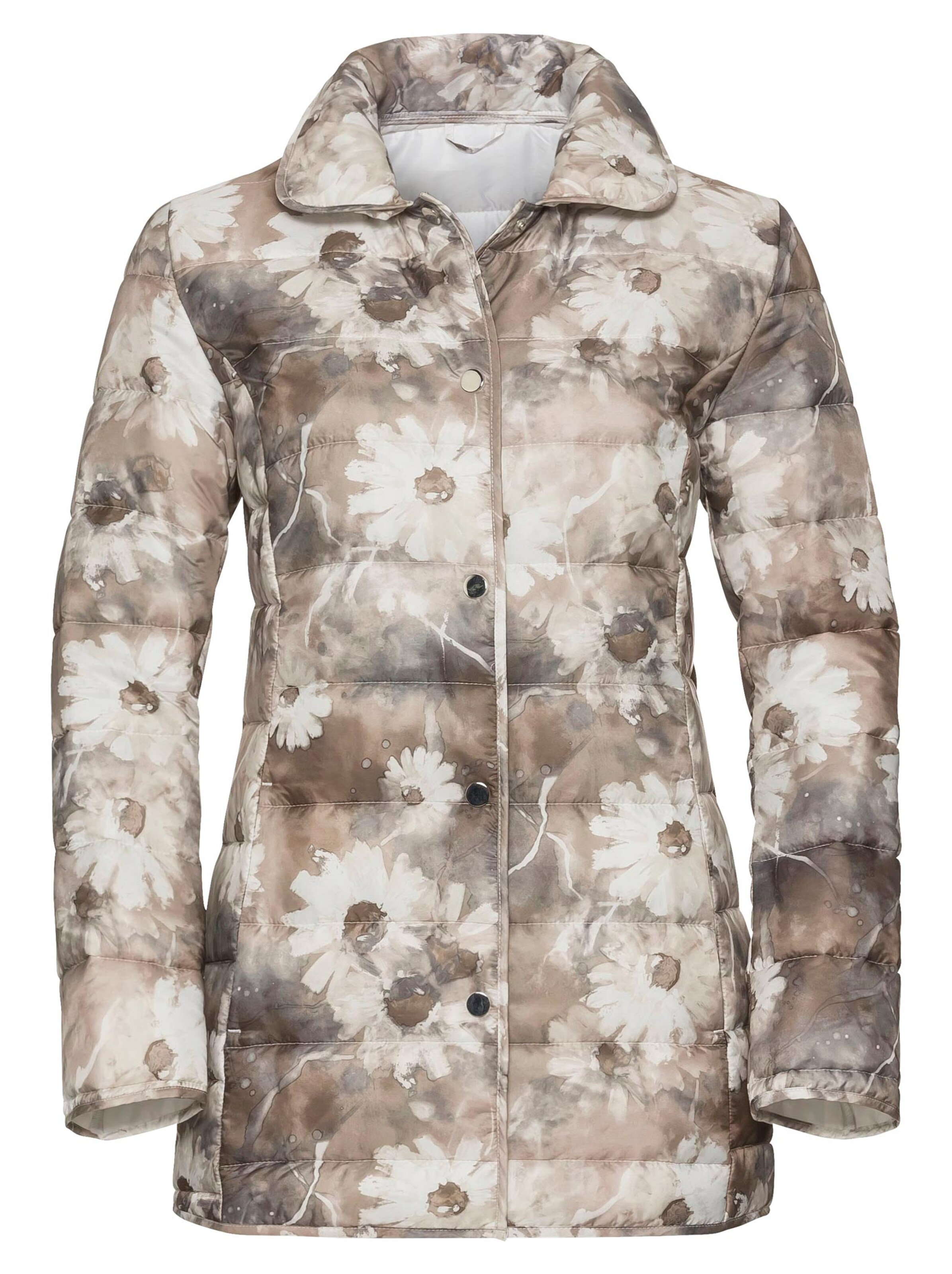 Steppjacke - taupe-gemustert
