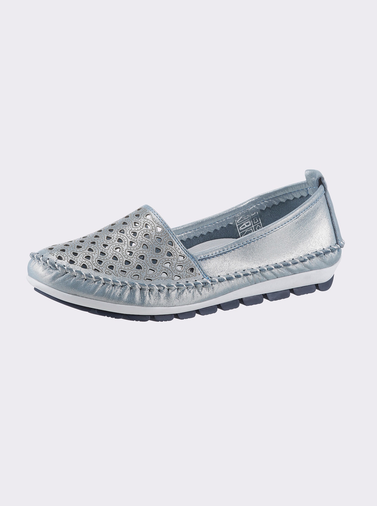 Gemini Slipper - eisblau-meliert