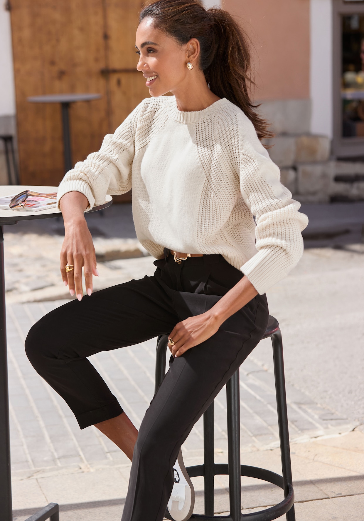 LASCANA Strickpullover - creme