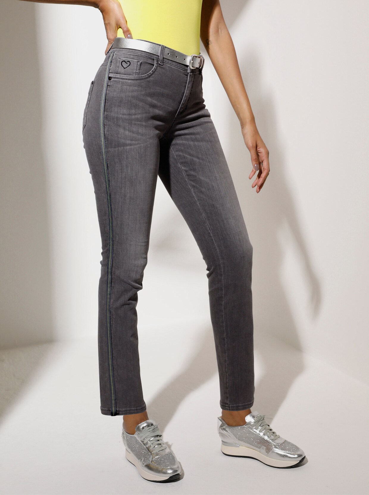 Ascari 5-Pocket-Jeans - grau