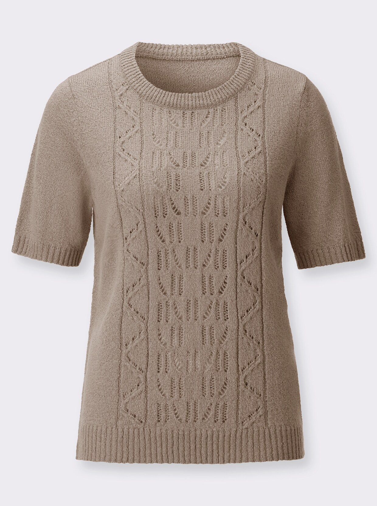 Ajourpullover - sesam