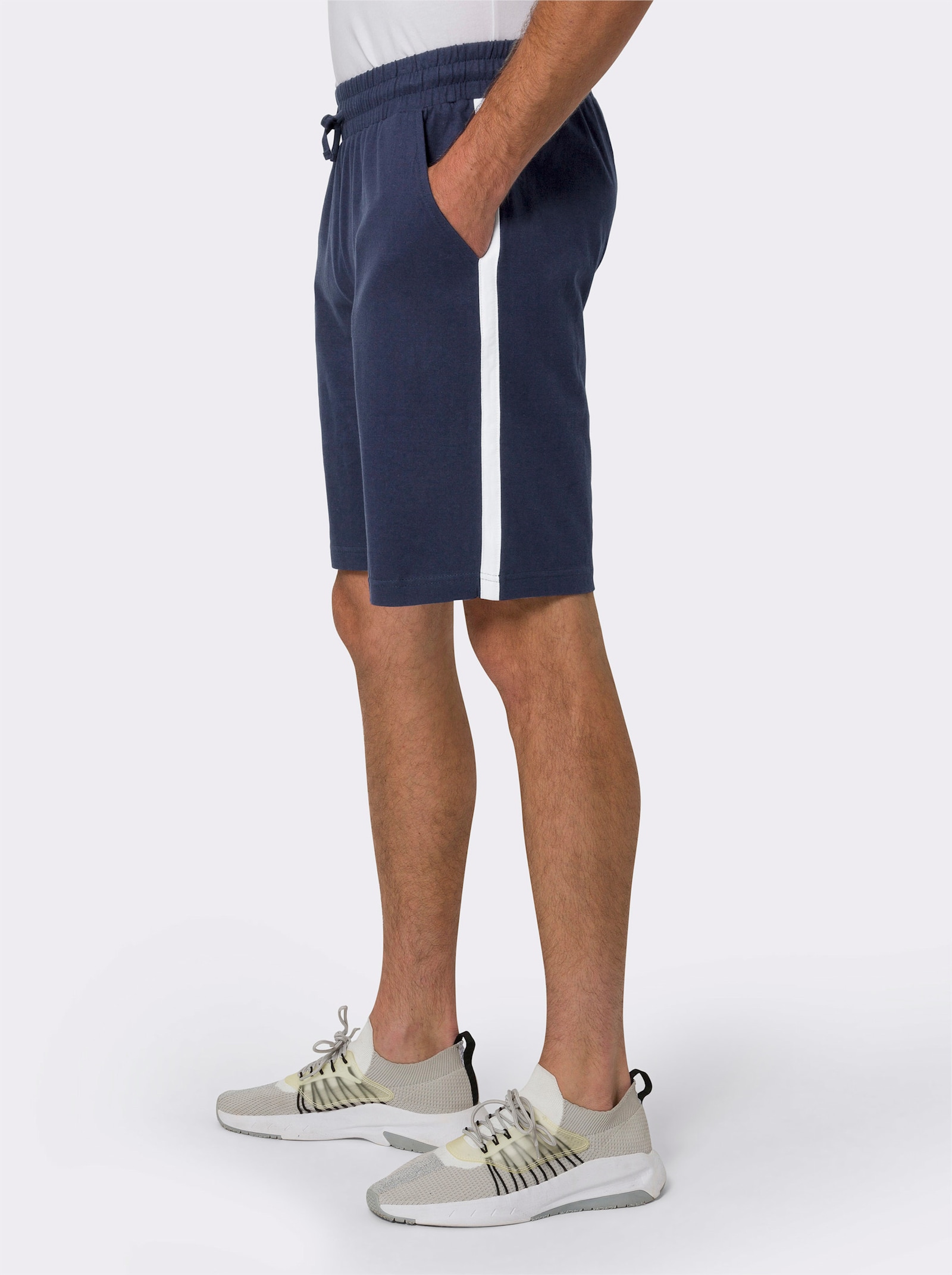 Kalhoty pro volný čas v balení po 2 kusech - námořnická modrá + petrolejová