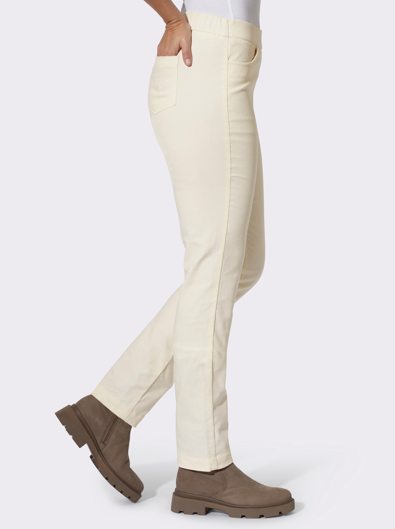 heine Cordhose mit Schlupfbund - champagner