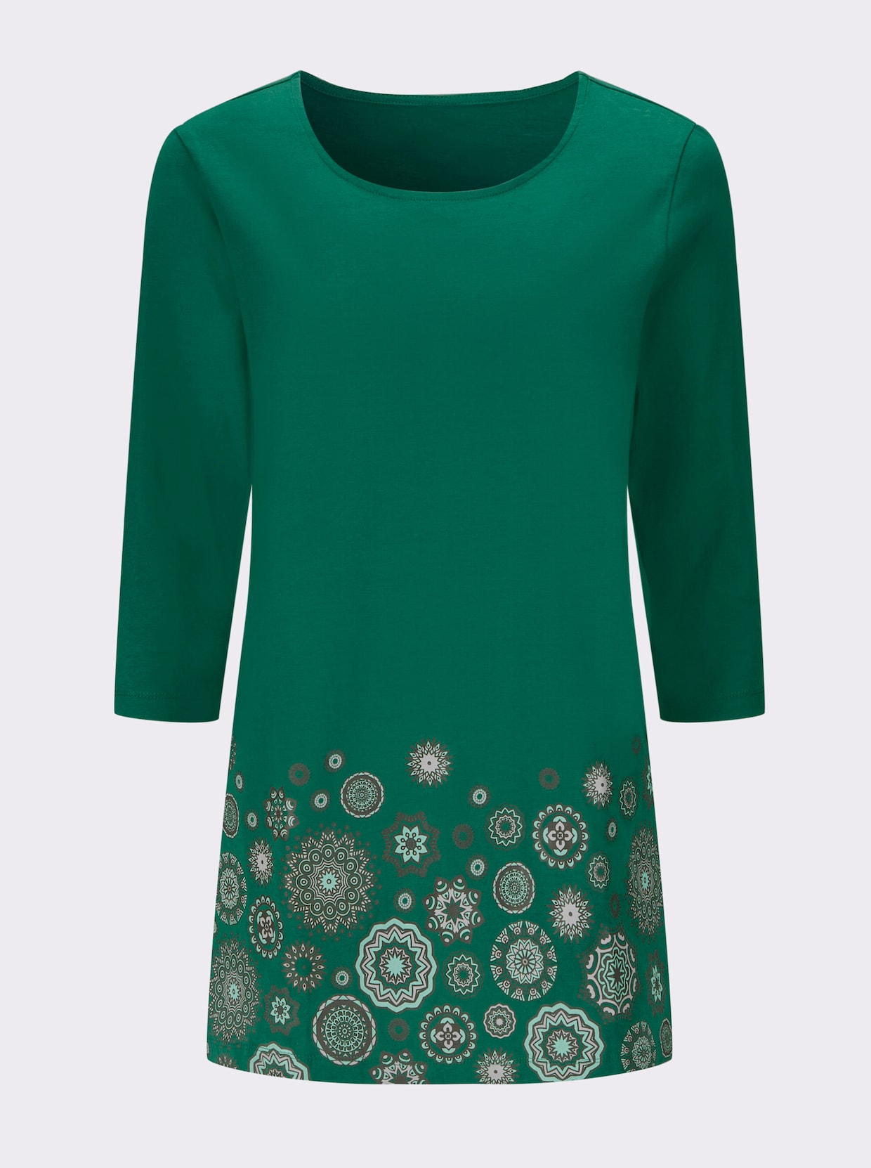 Lang shirt - groen/blauwgroen