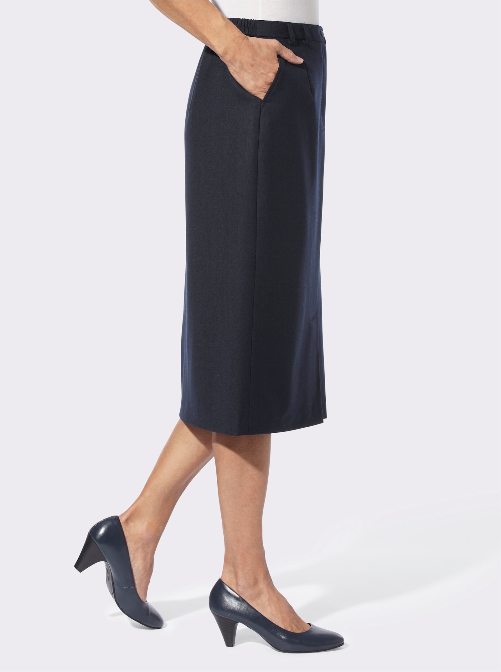 Webrock mit Deko-Patte - marine