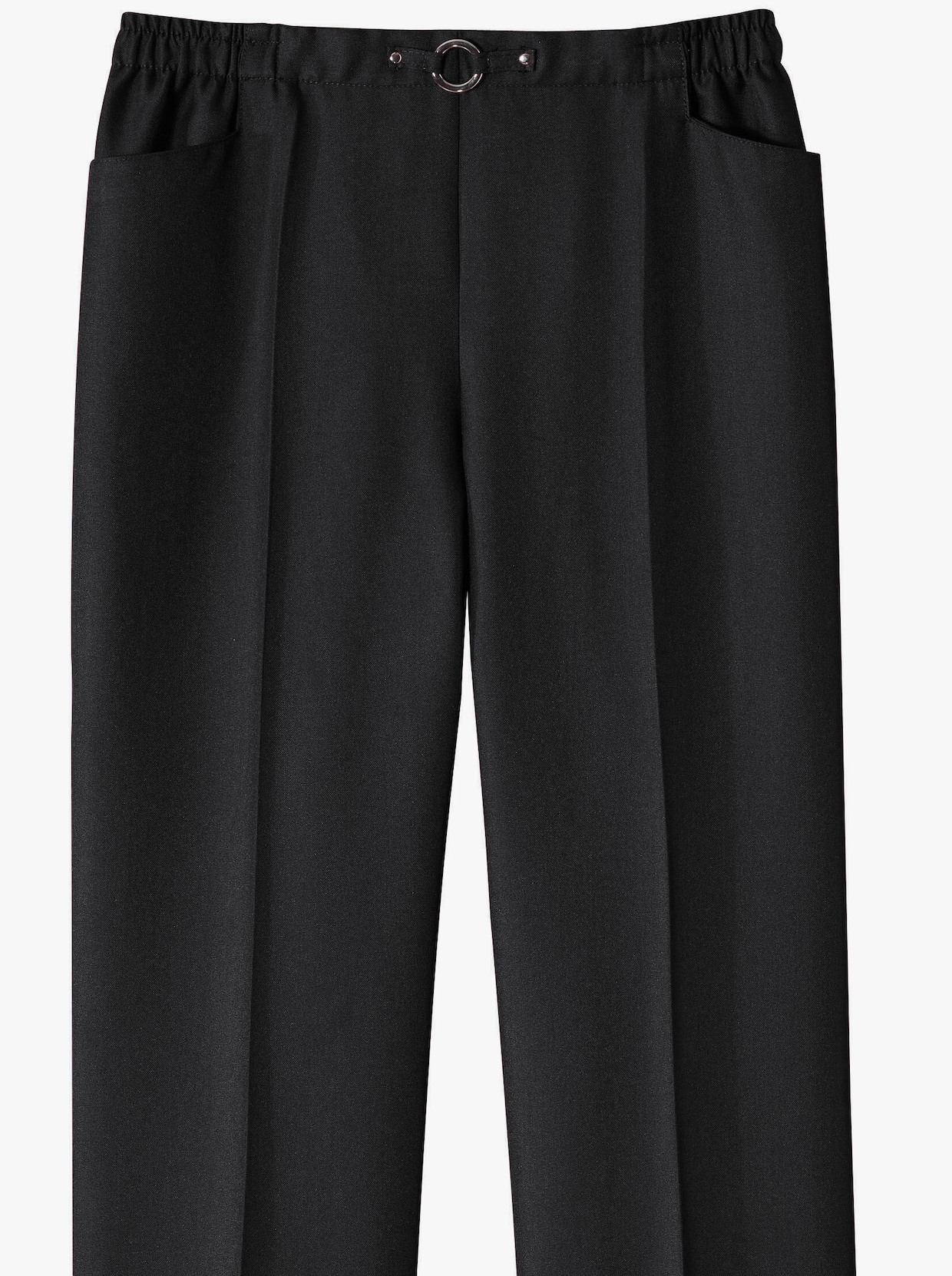 Comfortbroek - zwart + zwart gestreept