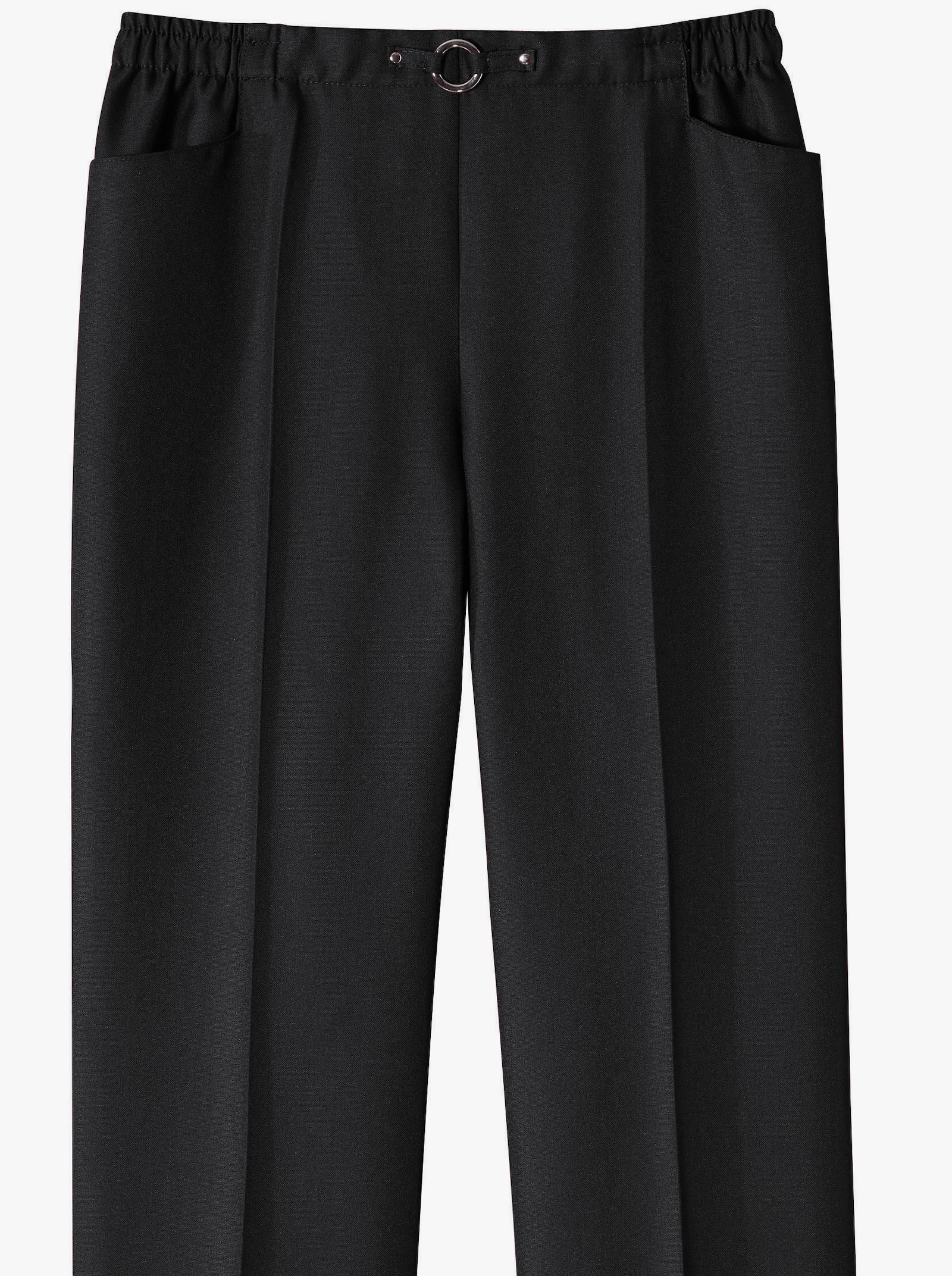 Comfortbroek per 2 stuks - zwart + zwart gestreept