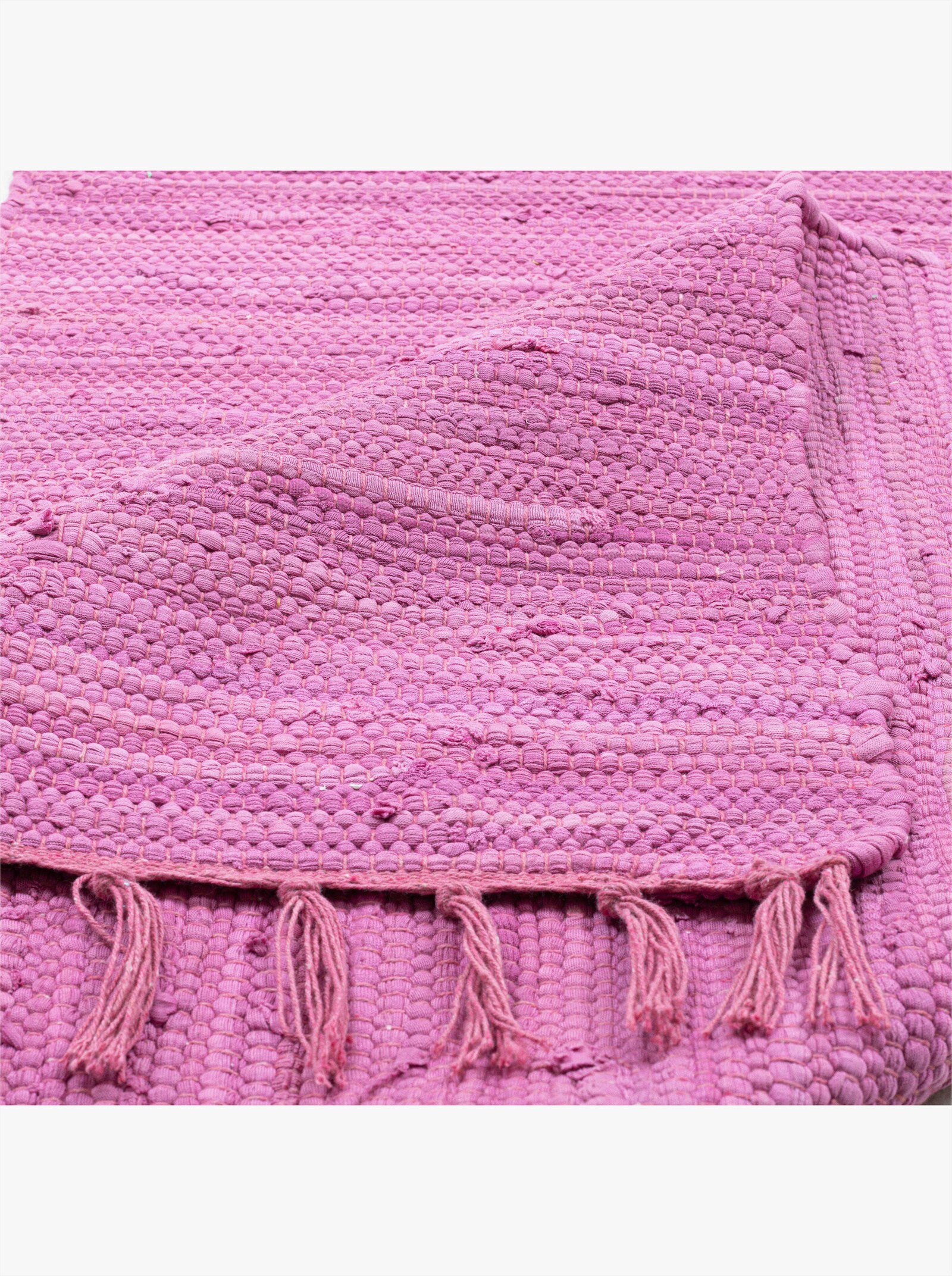 Theko Handwebteppich - pink