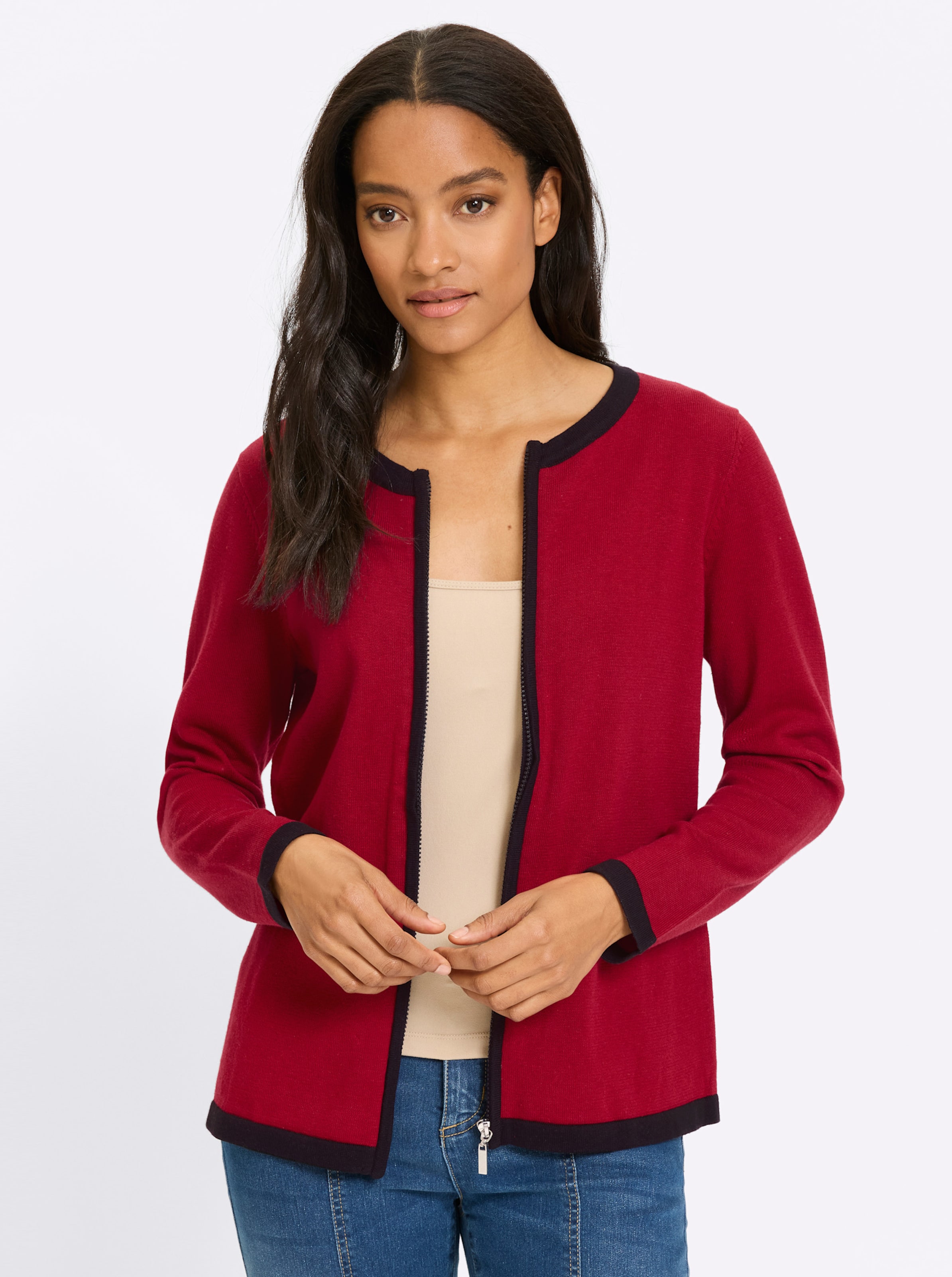 Feinstrickjacke