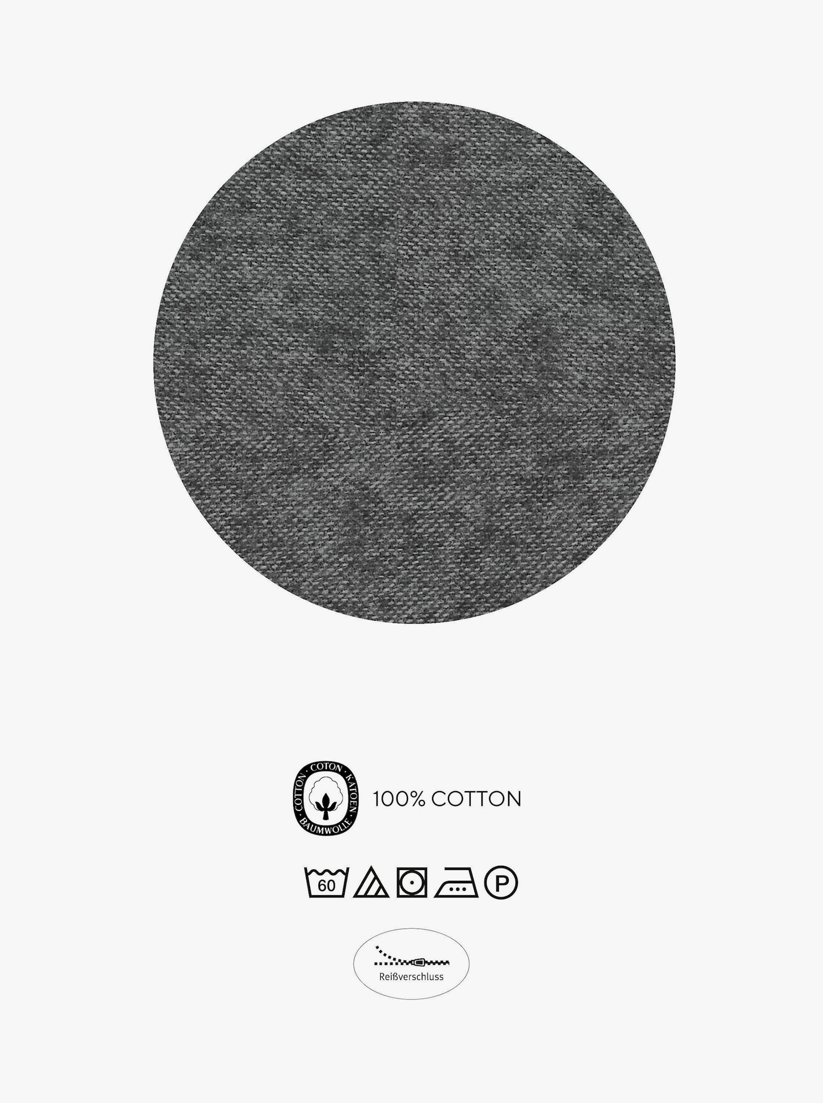 Biberna Bettwäsche - hellgrau-dunkelgrau