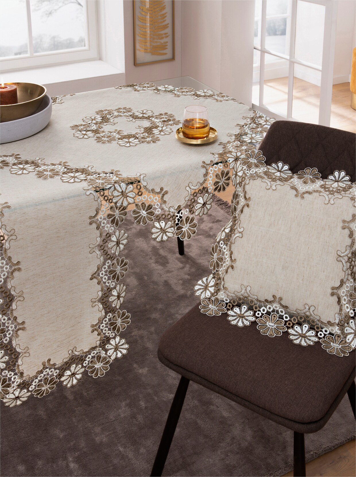 Tischdecke - sand