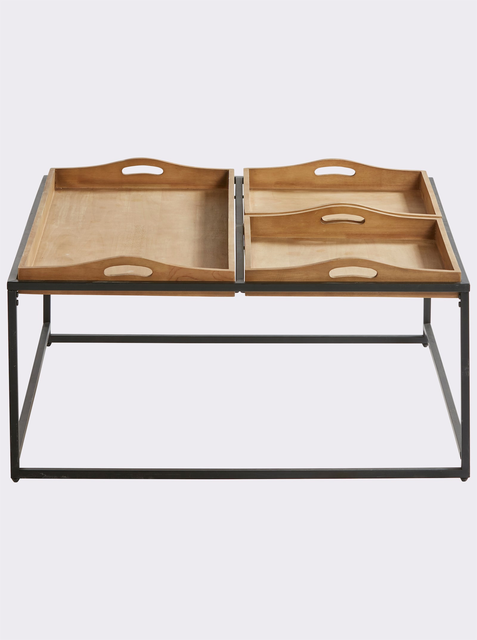 heine home Couchtisch - natur-schwarz