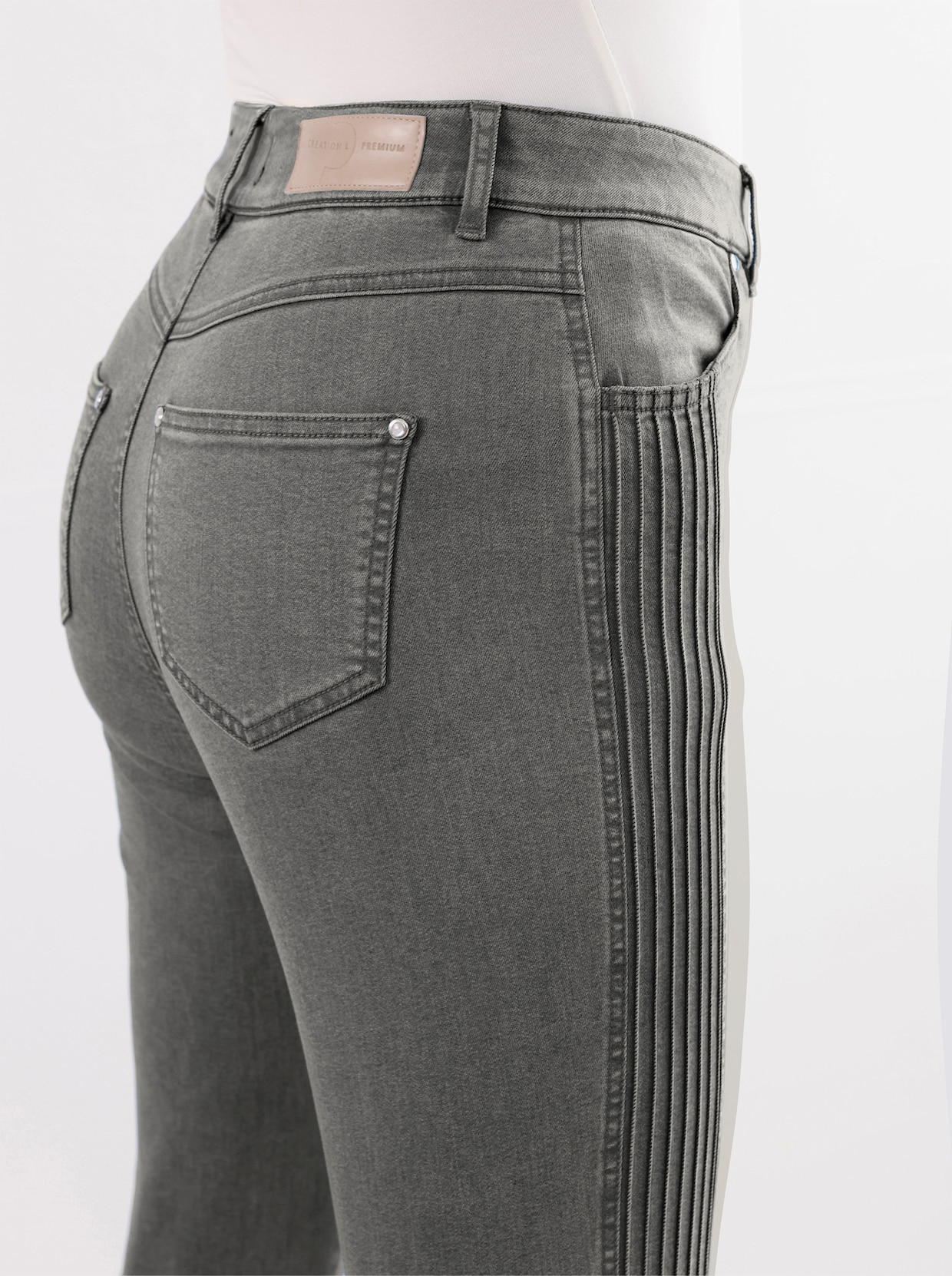 CREATION L PREMIUM Stretch-Jeans - light grey-denim