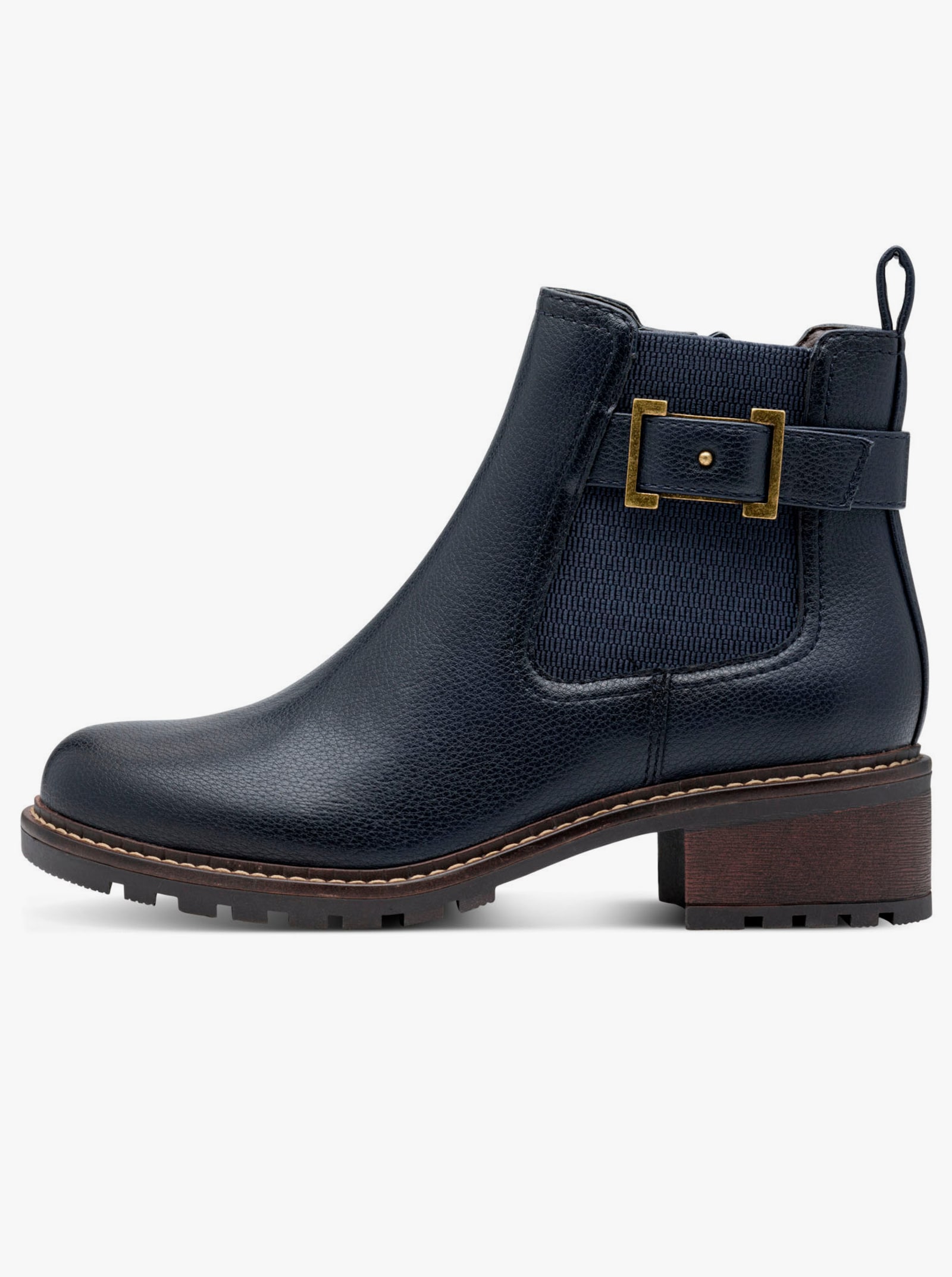 Jana Enkellaarsje met siertrensje - nachtblauw