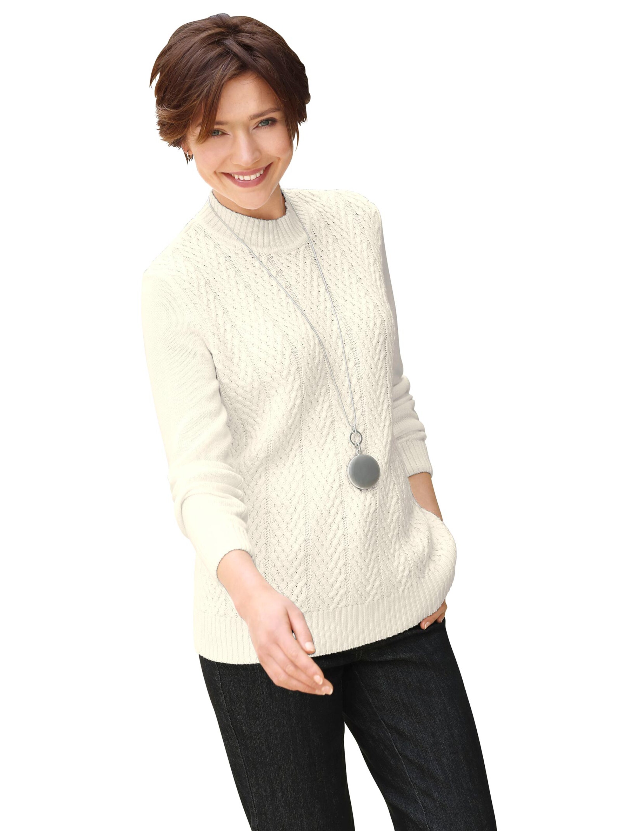 Pullover - wollweiß