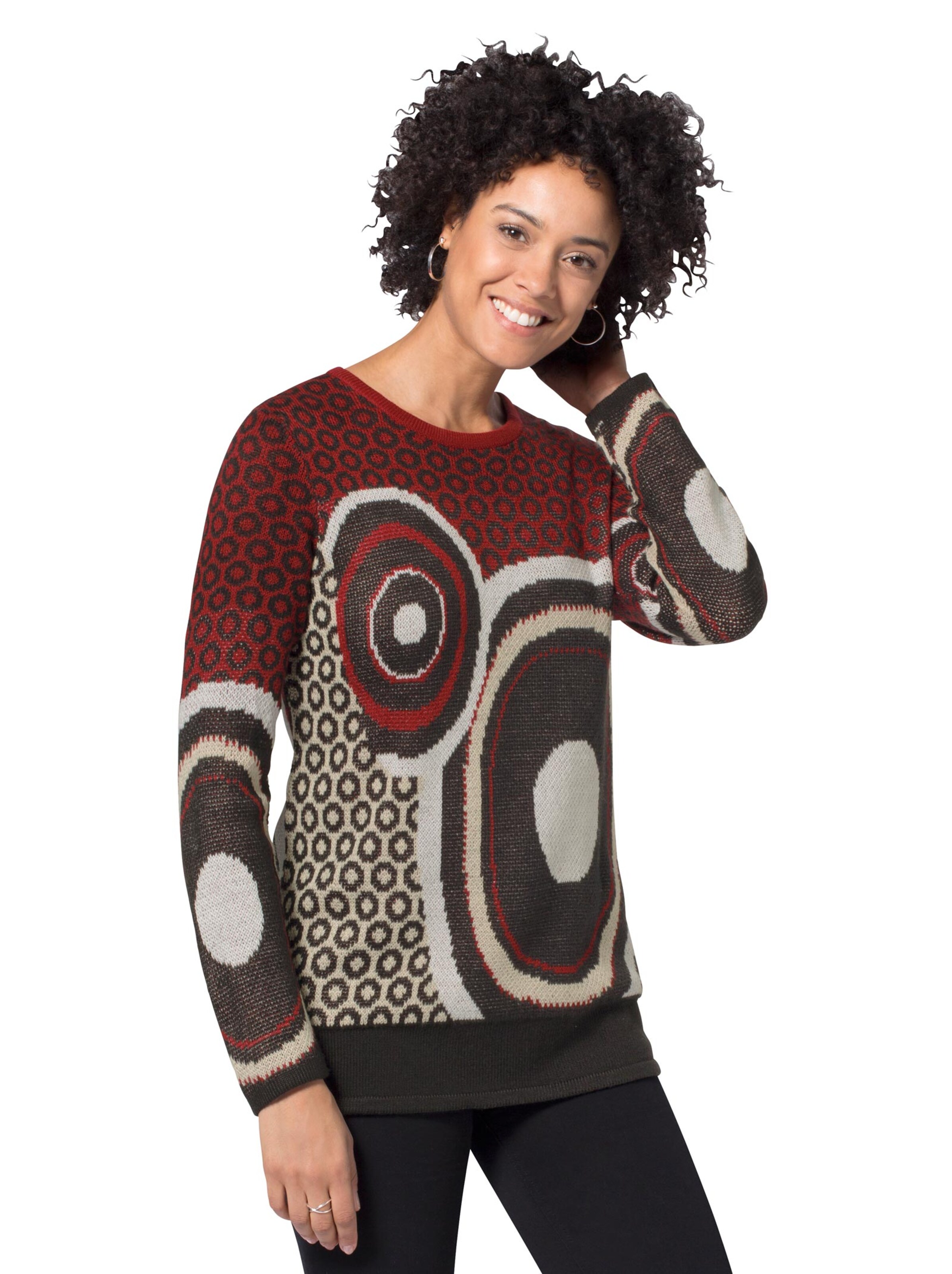 Pullover - schwarz-gemustert