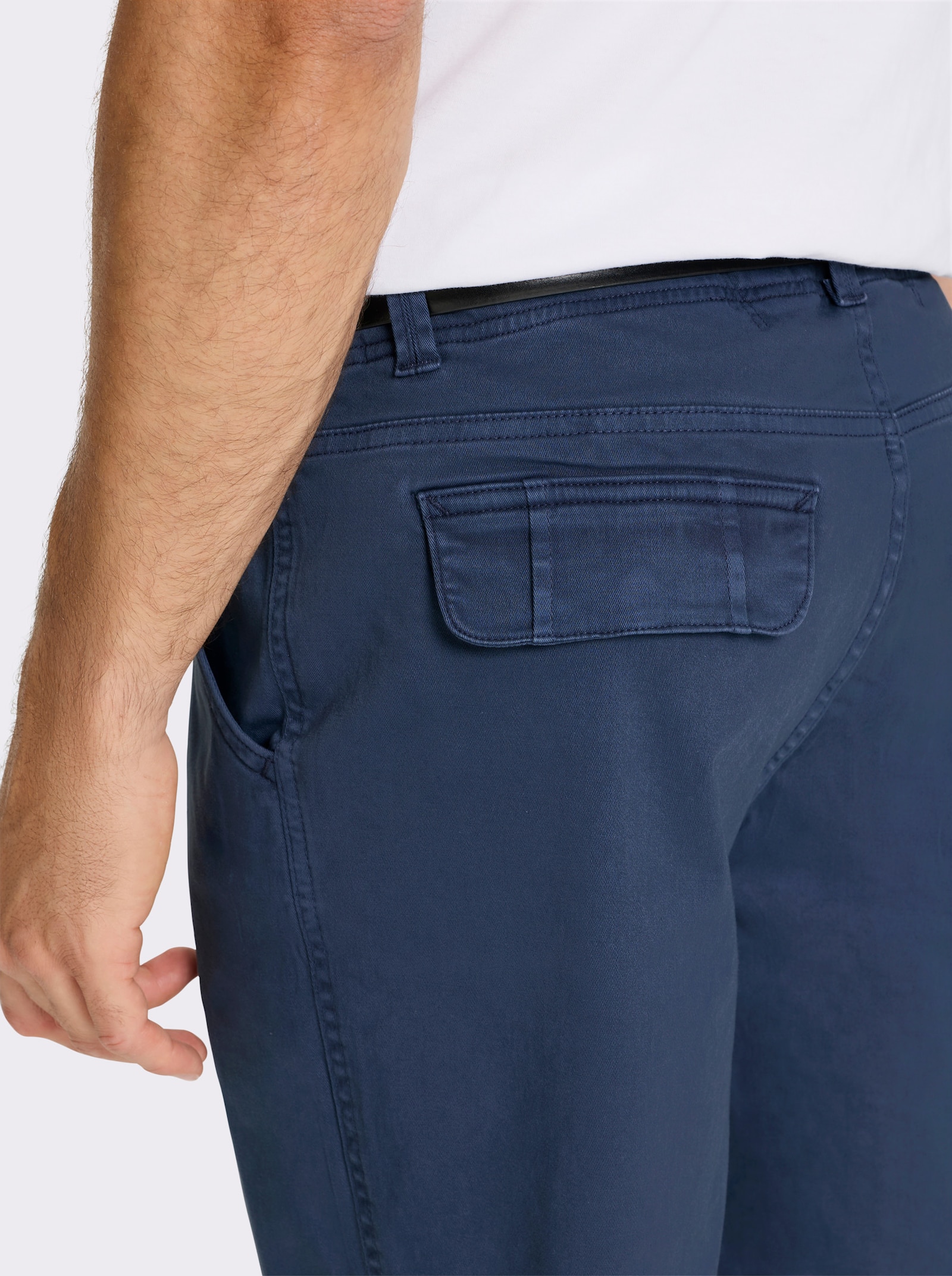 Marco Donati Bermudas mit Pattentaschen hinten - dunkelblau