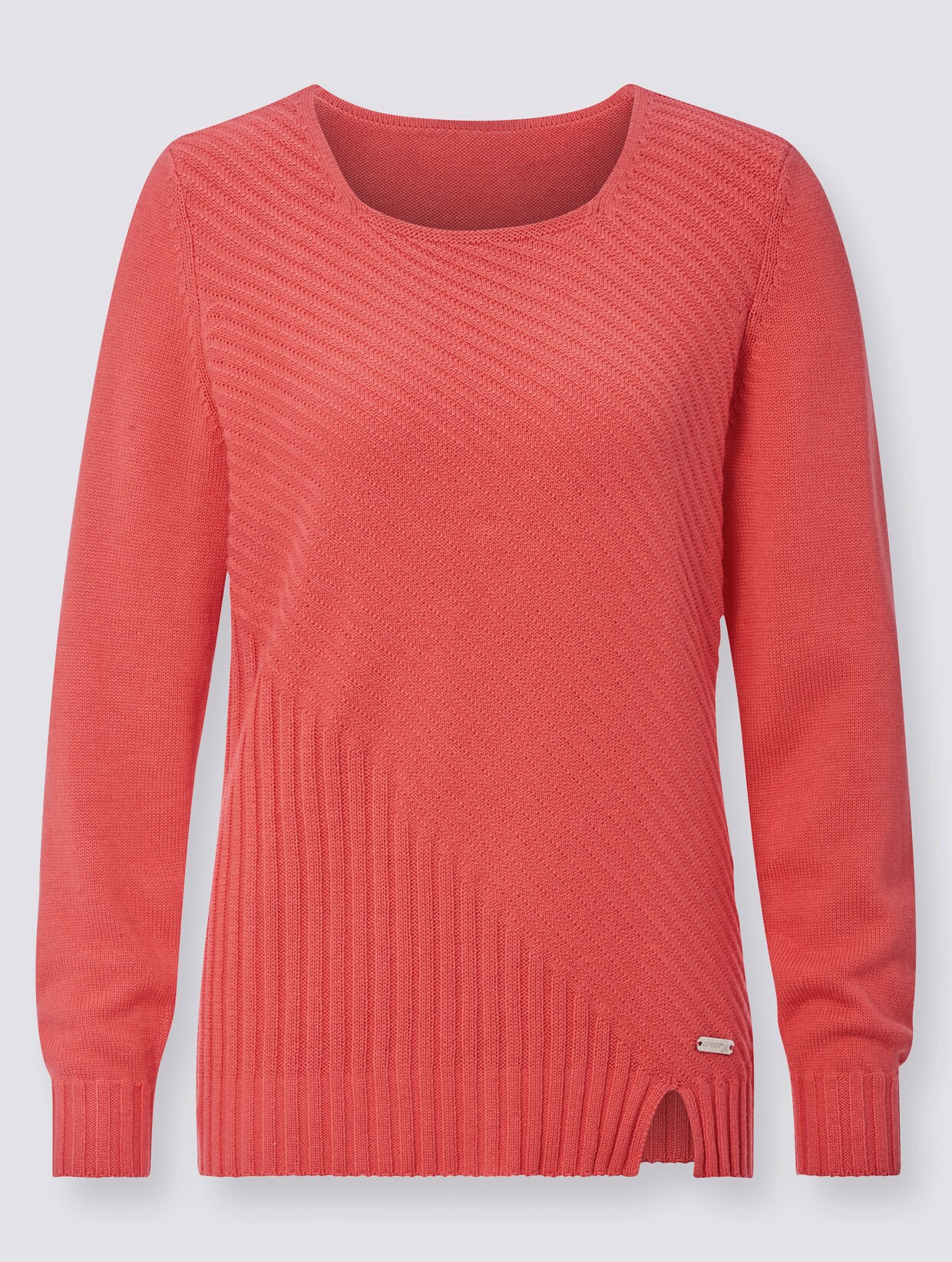 Strickpullover - koralle