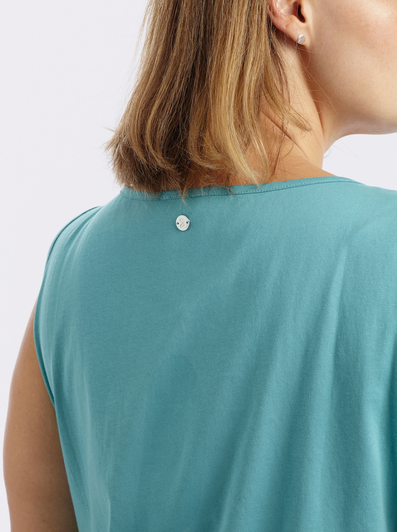 sheego Tanktop im Doppelpack - tiefblau-ozean