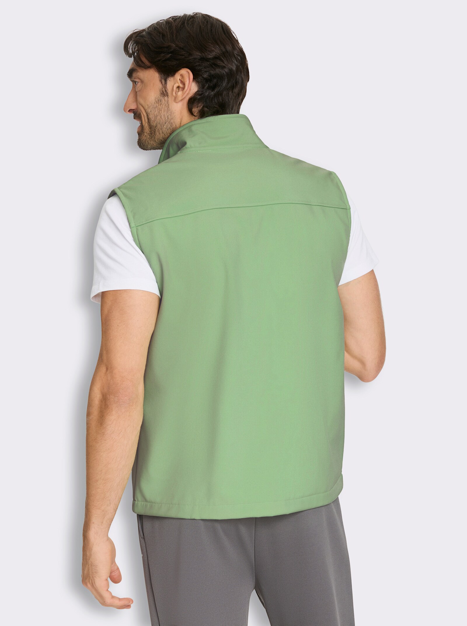 Catamaran Sports Softshellweste mit Reißverschluss-Taschen - reseda