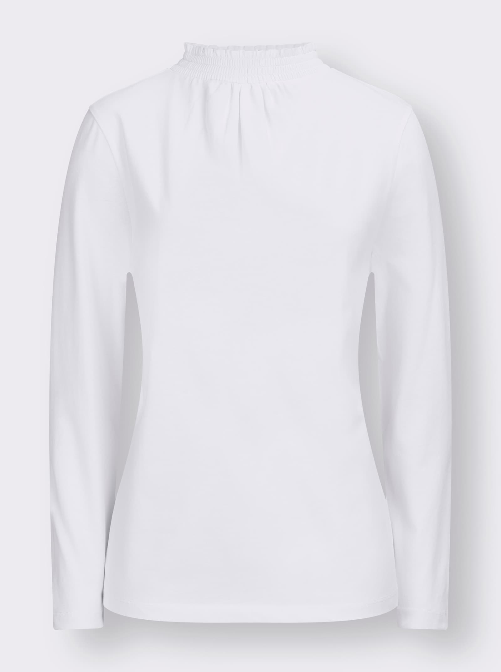 Tričko s riasením vpredu - svetlobéžová