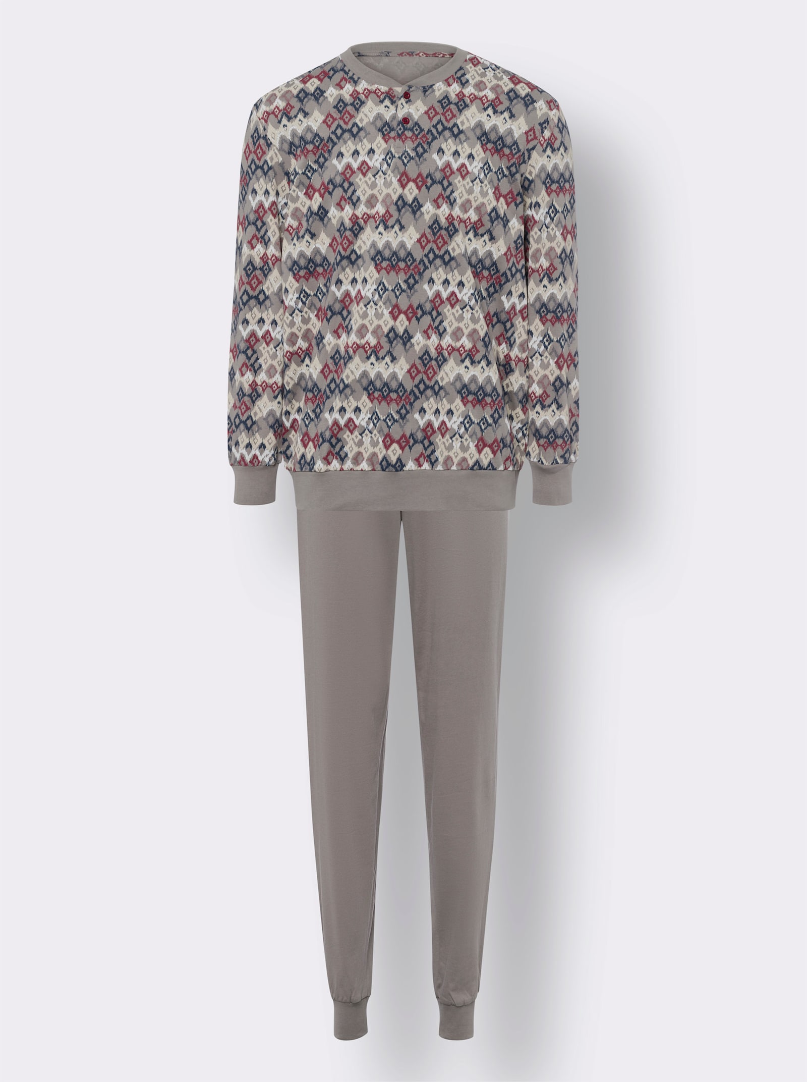 Pyjamas - grå, tryckt