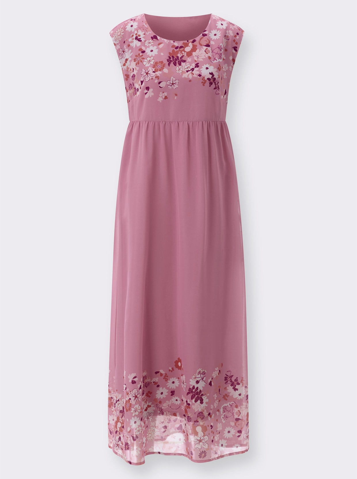 Sommerkleid - altrosa-flamingo-bedruckt