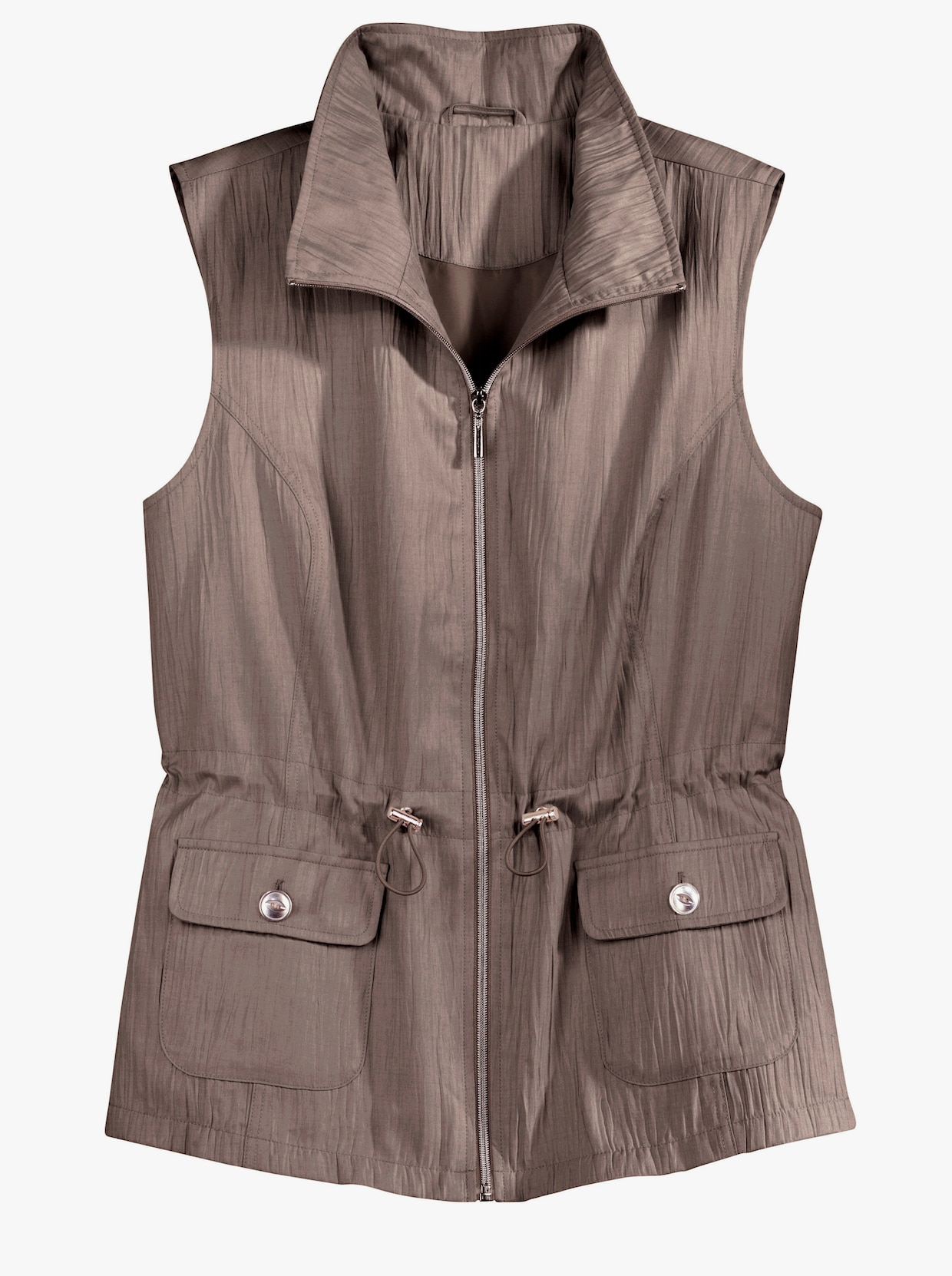 Lang vest - taupe