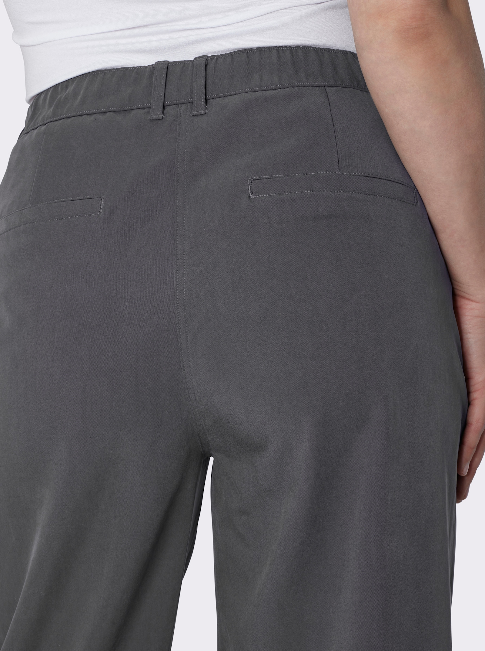 sheego Hose in weiter Form - anthrazit