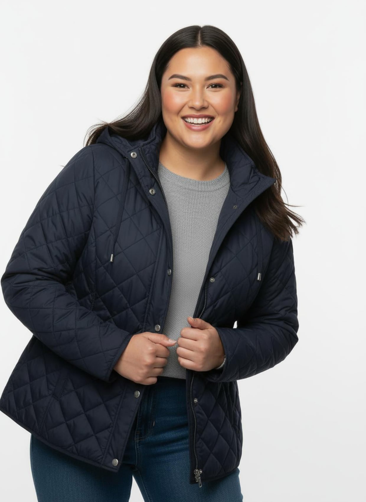Winterjacke - marine