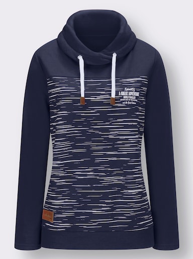 Sweatshirt - marine geprint